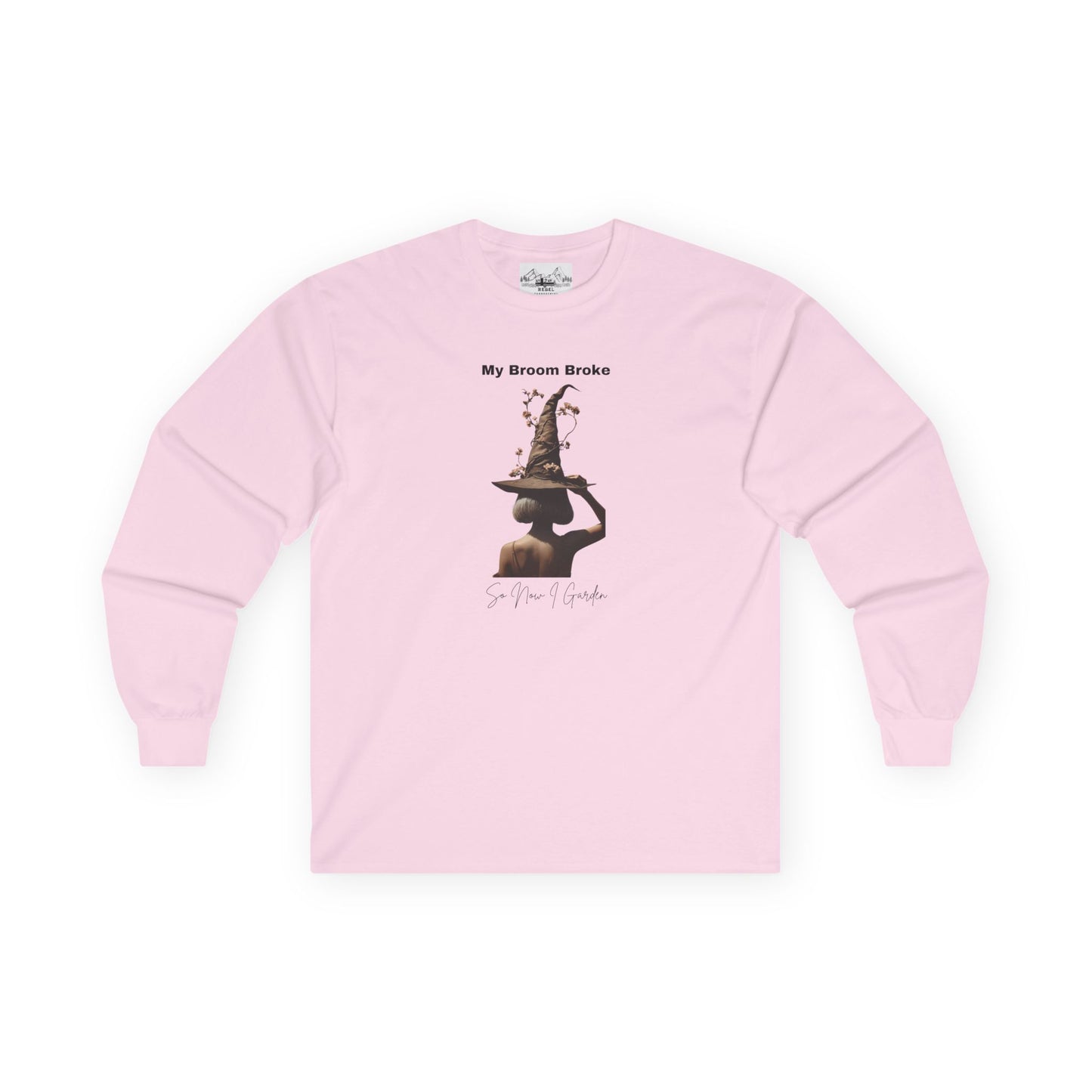 My Broom Broke Long Sleeve Tee - Fun Unisex Shirt for Halloween & Witch Lovers