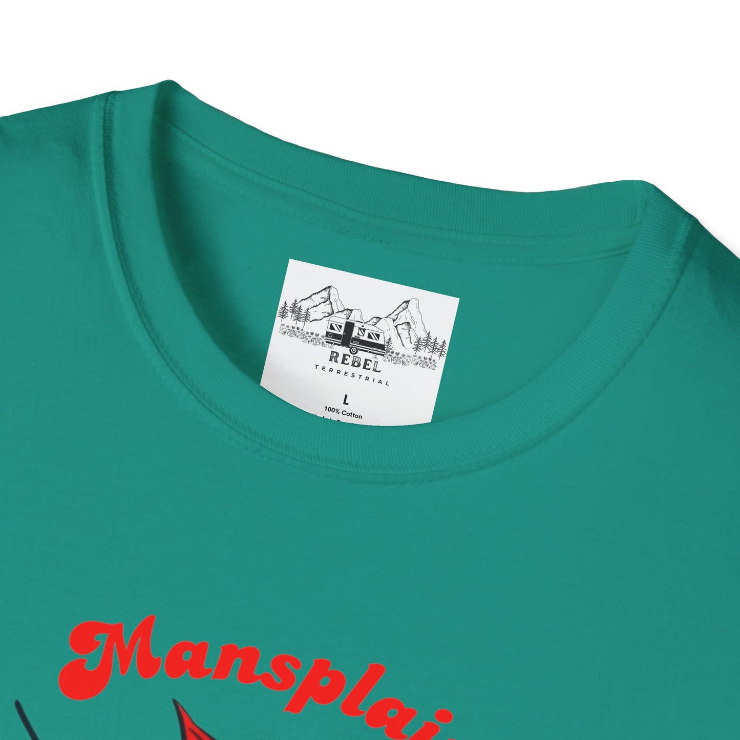 Mansplain Elsewhere - Vintage Feminist T-Shirt