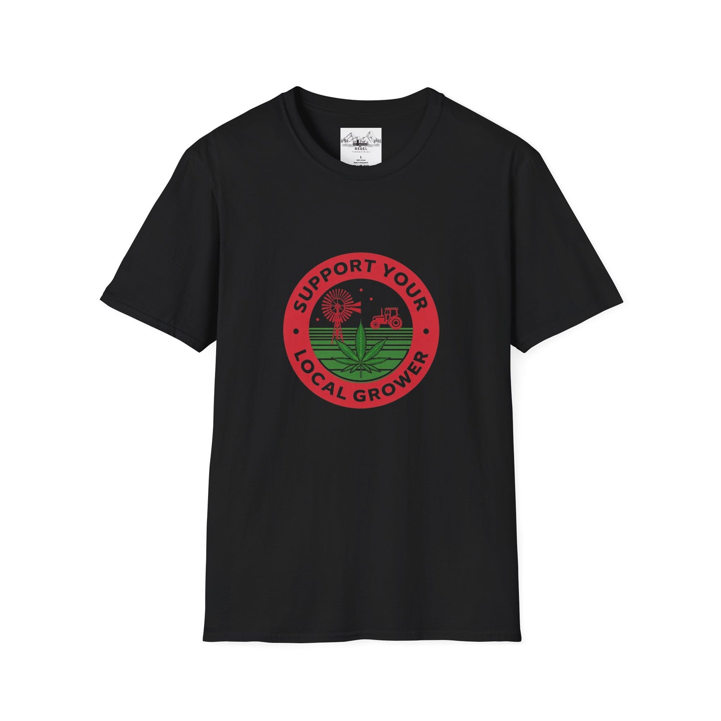 Support Your Local Grower T-Shirt – Unisex Softstyle Tee for Cannabis Advocates & Farm Fans