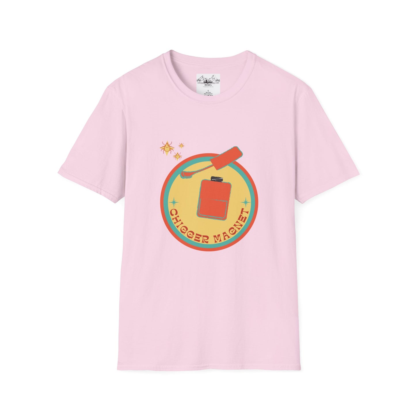 Chigger Magnet – Funny Nail Polish & Chiggers Unisex Softstyle T-Shirt