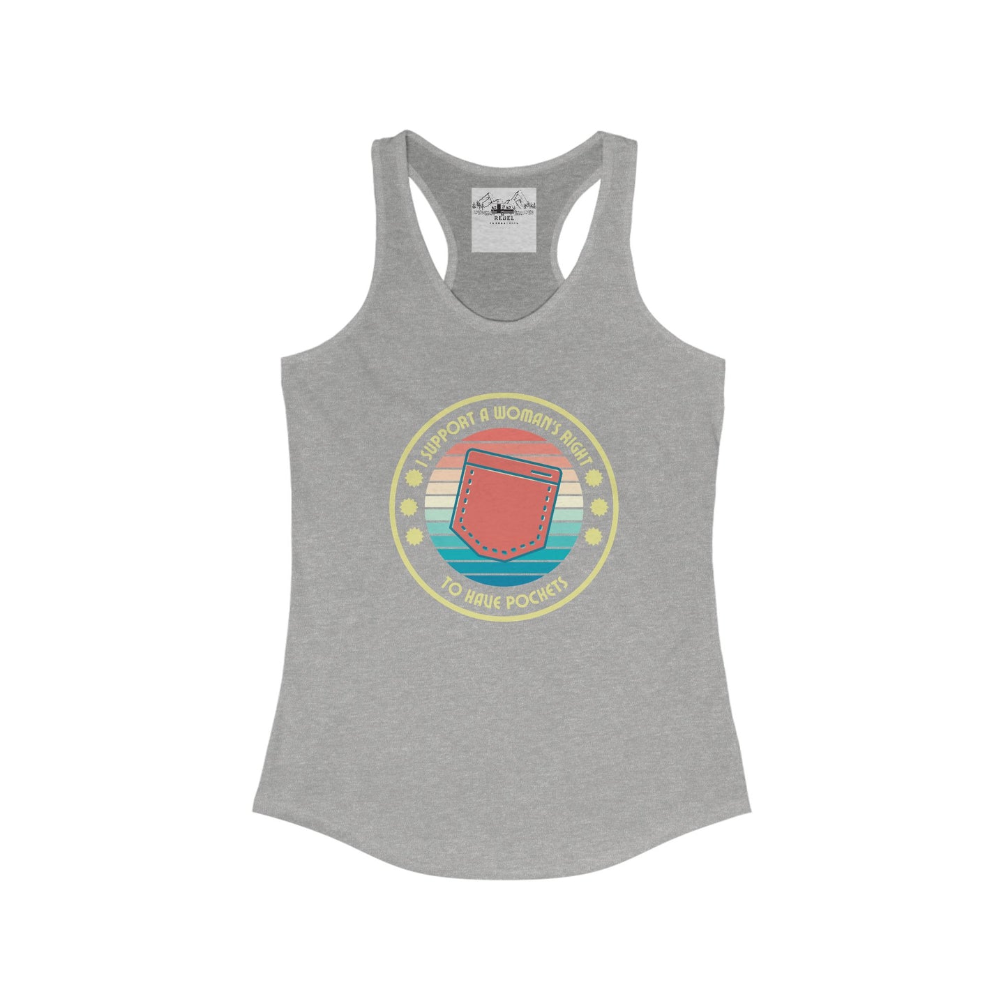 I Support a Woman’s Right to Have Pockets – Women’s Racerback Tank