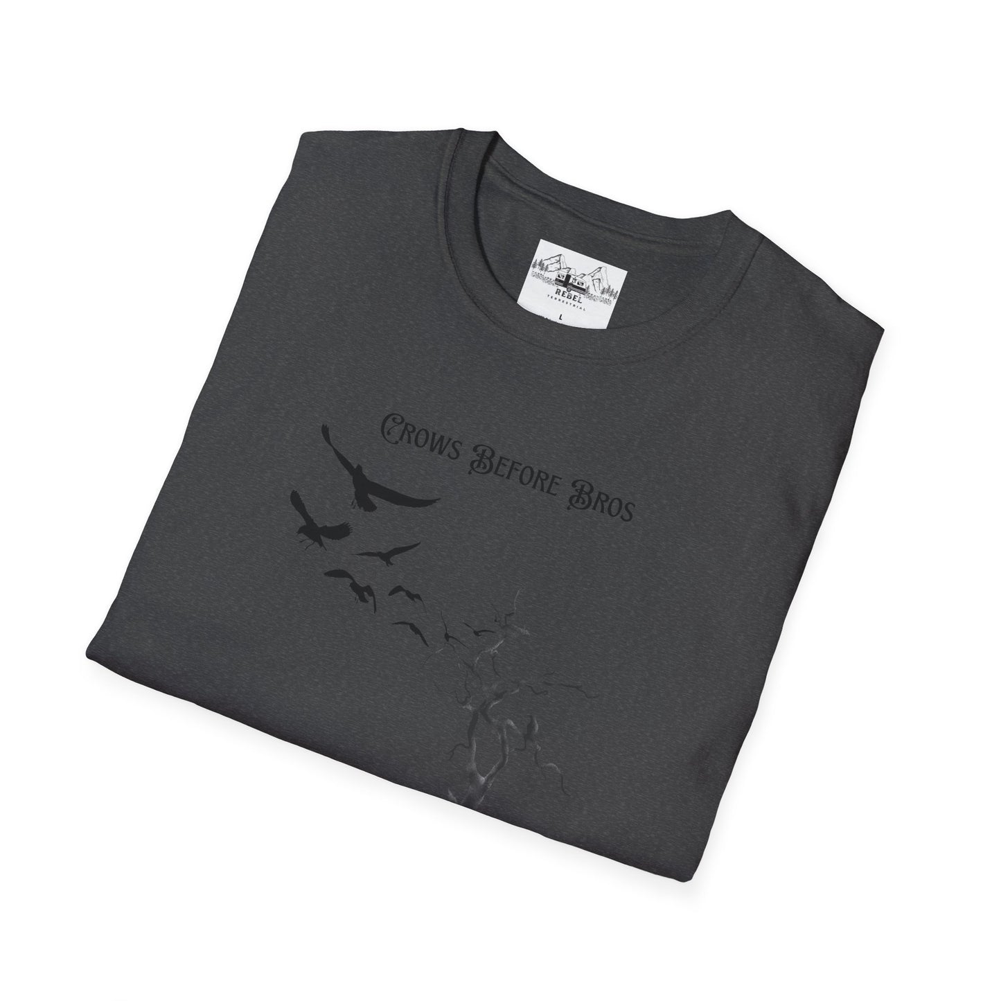 "Crows Before Bros" Unisex Softstyle T-Shirt