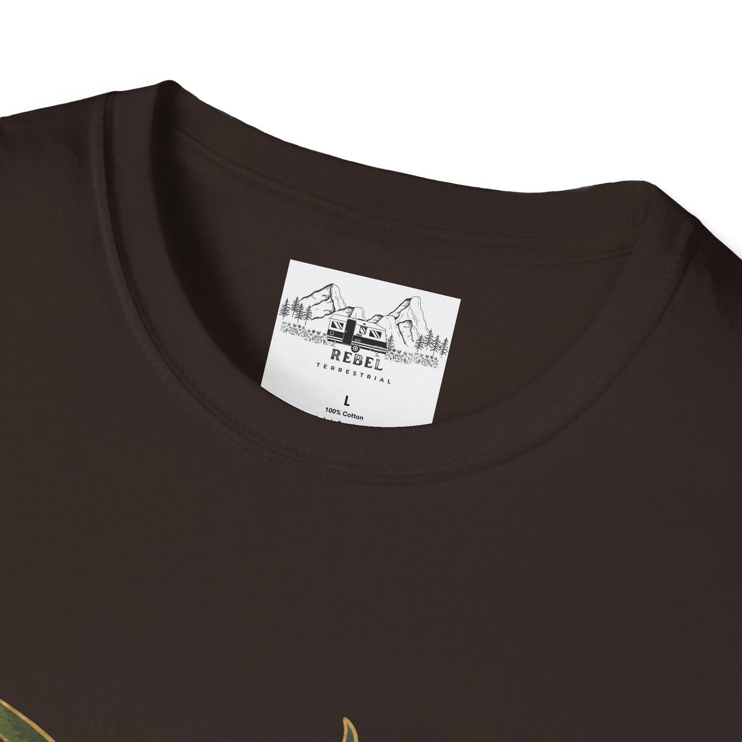 Nature Alone Is Antique – Old World Mushroom Unisex Softstyle T-Shirt | Thomas Carlyle Quote