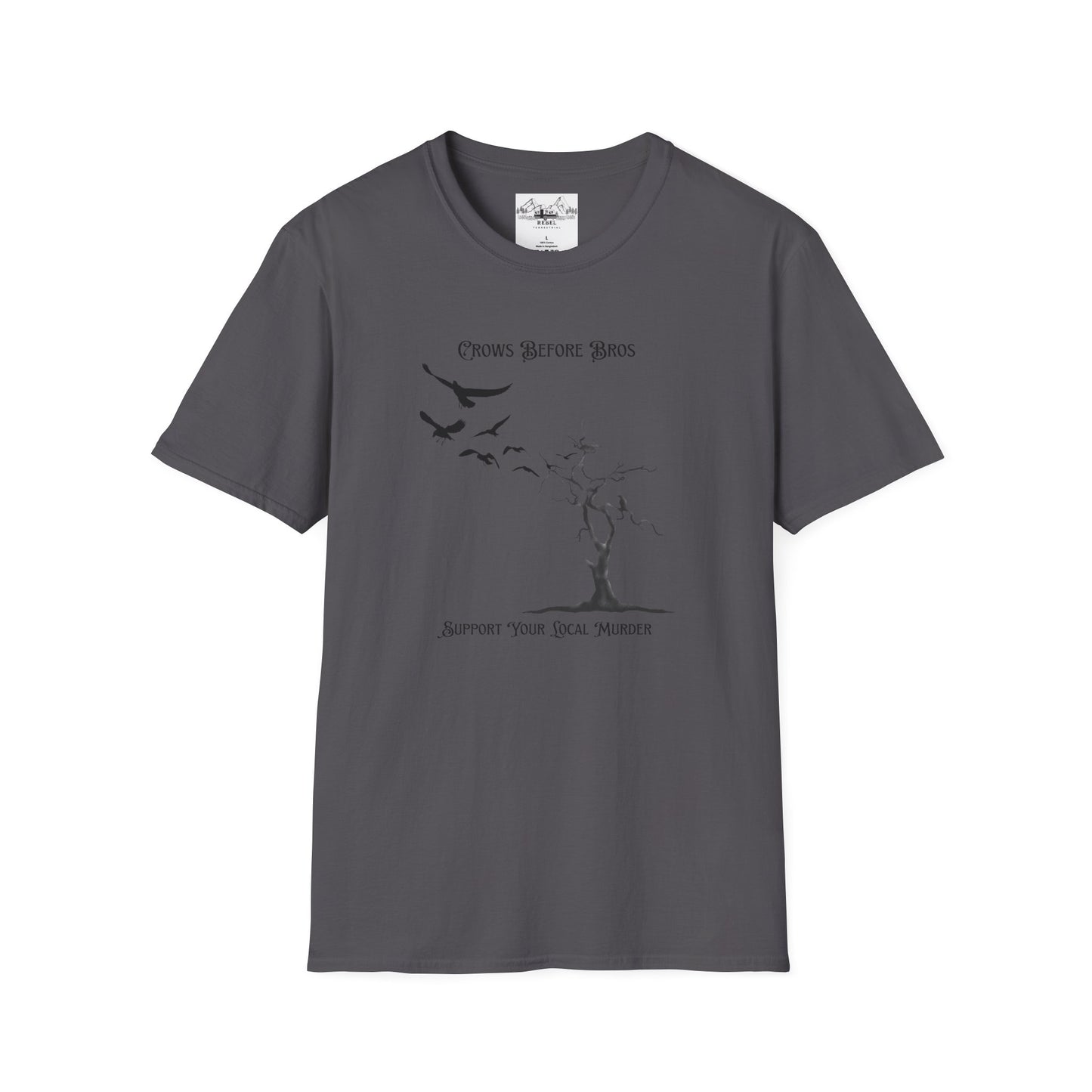 "Crows Before Bros" Unisex Softstyle T-Shirt