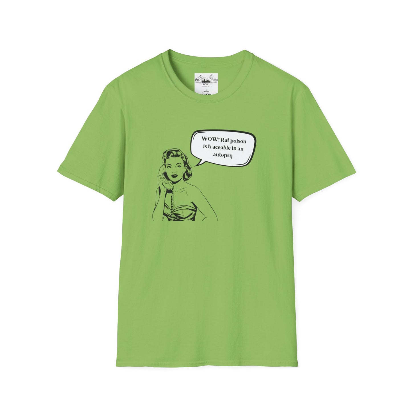WOW! Rat Poison is Traceable in an Autopsy – Vintage Dark Humor T-Shirt