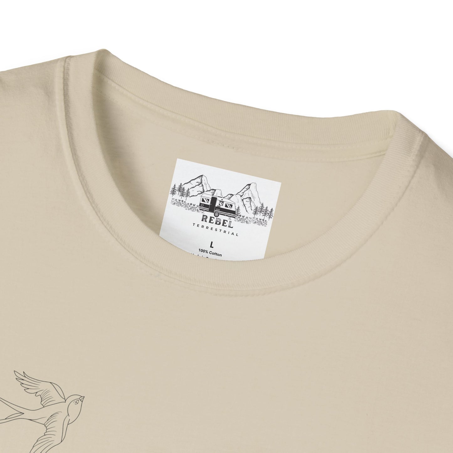 Jesus Loves You and Your Tattoos – Tattoo Dove & Heart T-Shirt