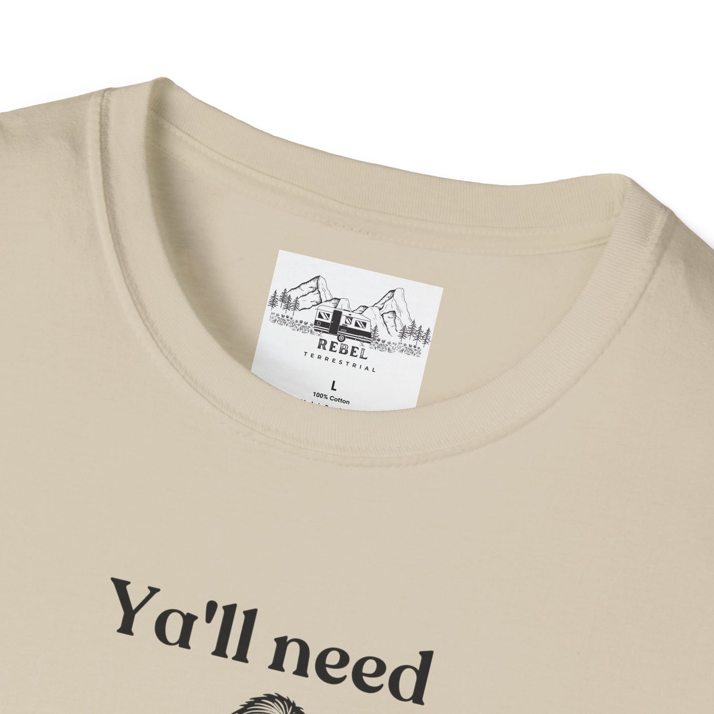 Y’all Need Jesus Bigfoot T-Shirt – Unisex Softstyle Tee