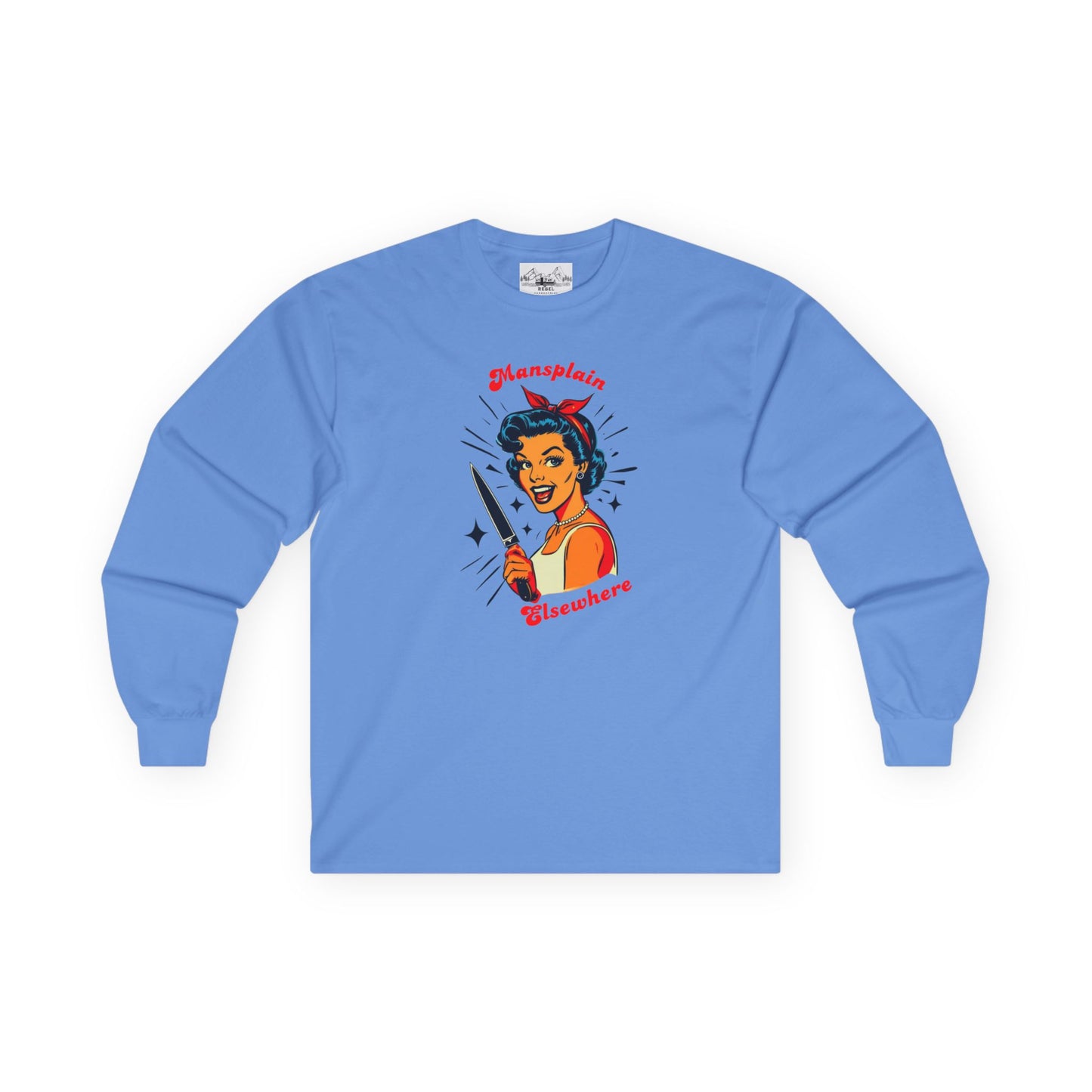Mansplain Elsewhere – Vintage Feminist Long Sleeve Tee