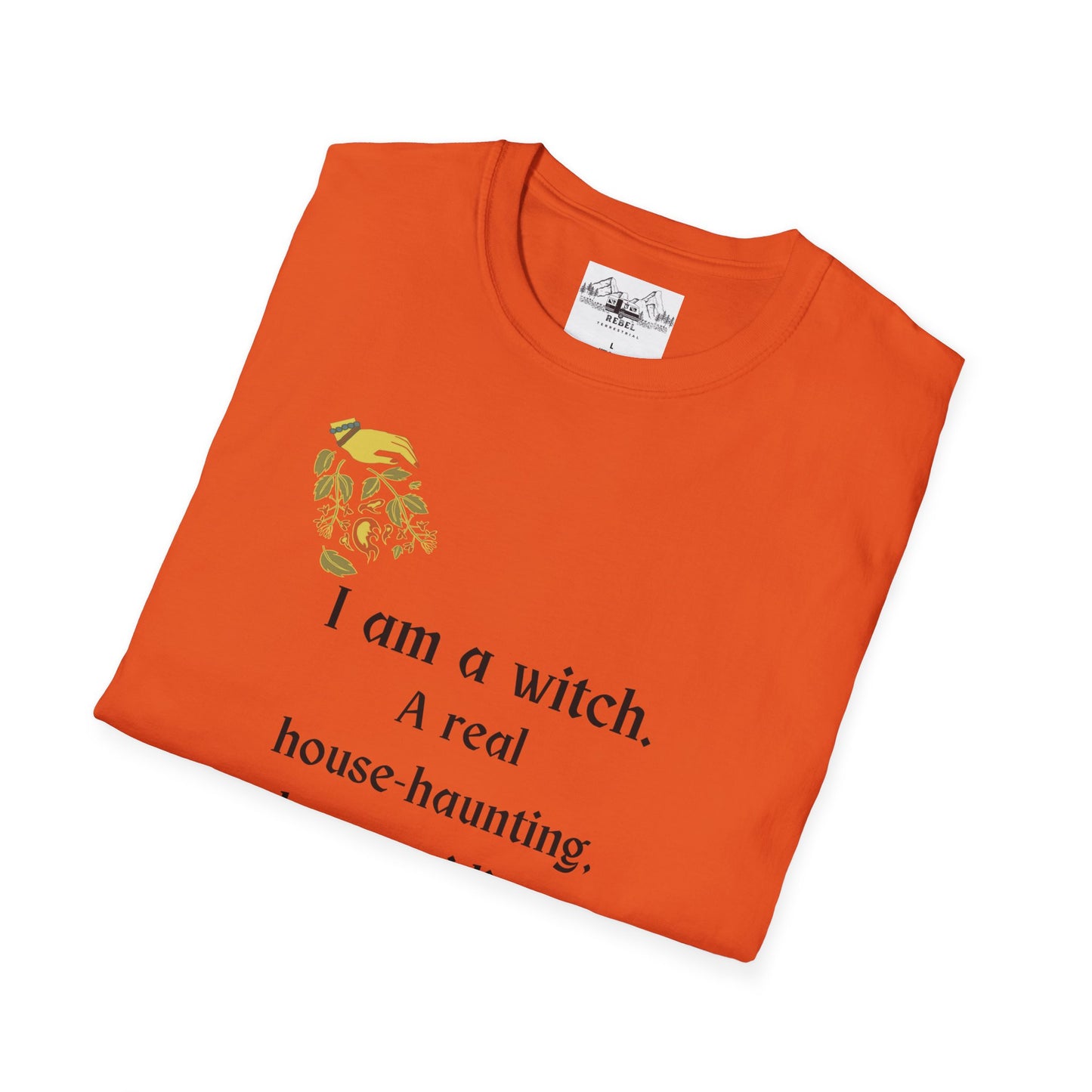 The Real Witch Cauldron & Broom Unisex T-Shirt