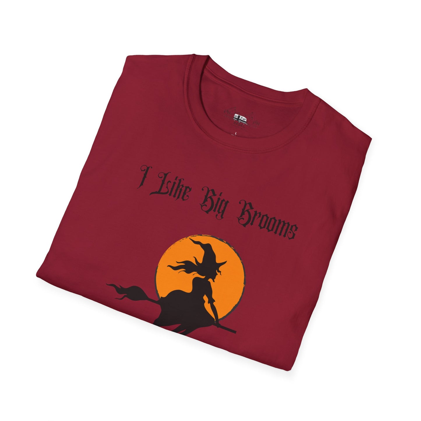 "I Like Big Brooms" Gothic Witch Unisex T-Shirt