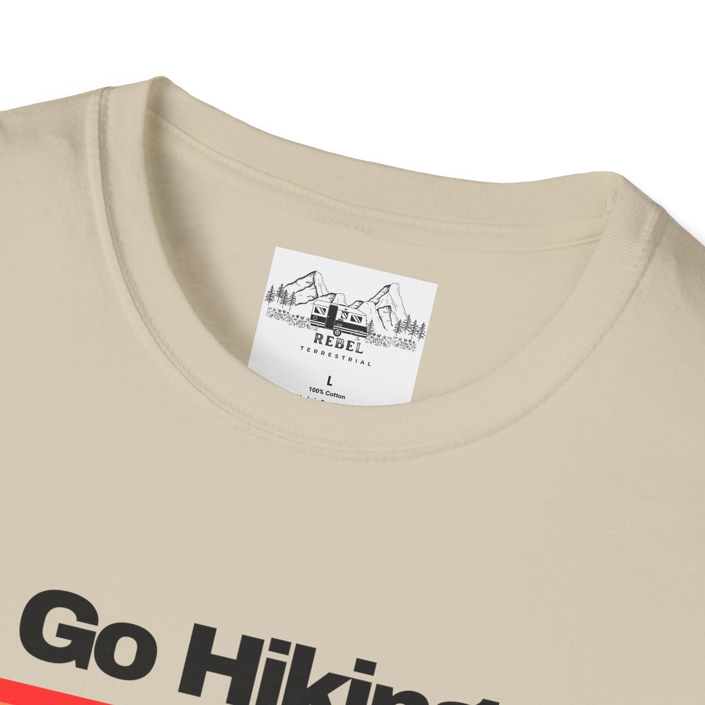 Go Hiking – Worst Case Scenario You Eat Your Friends | Retro Unisex Softstyle T-Shirt