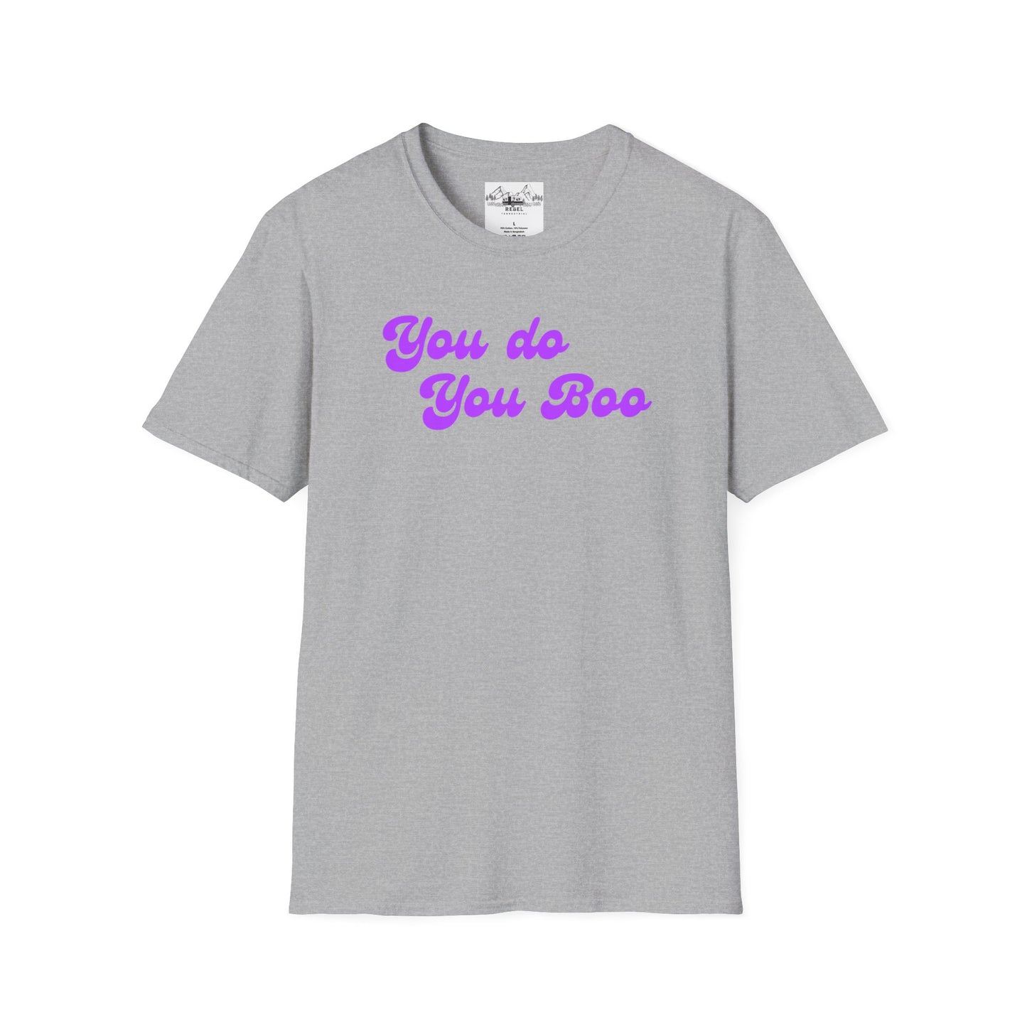 You Do You Boo – Playful Purple Lettering T-Shirt