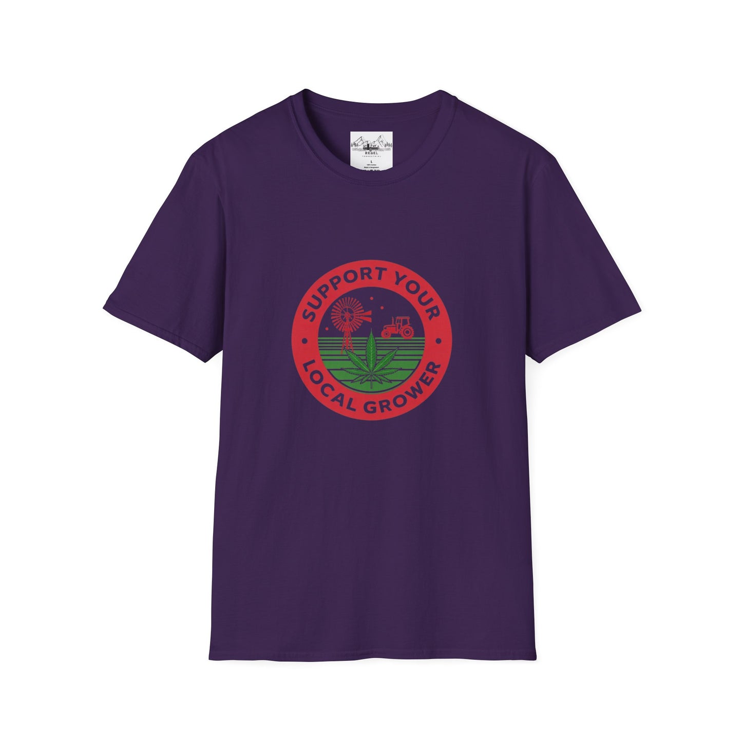 Support Your Local Grower T-Shirt – Unisex Softstyle Tee for Cannabis Advocates & Farm Fans