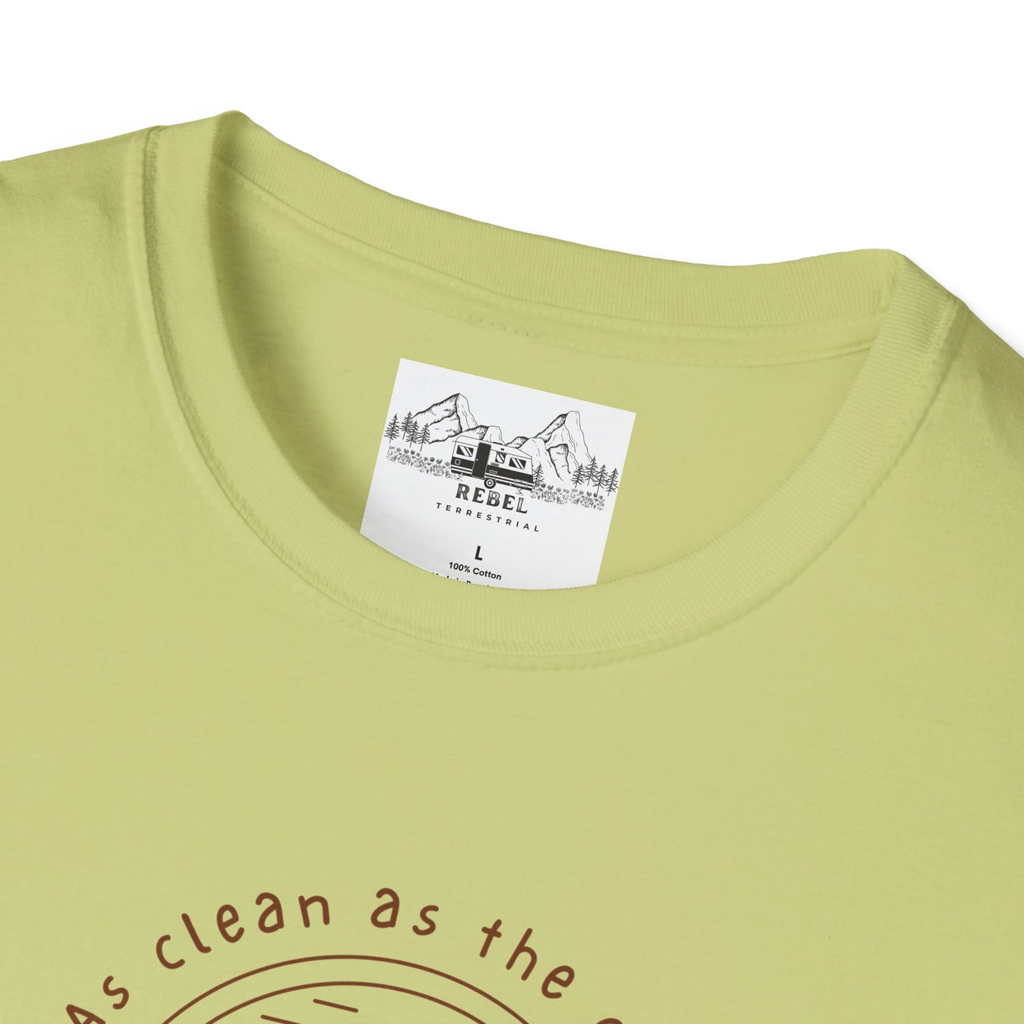 As Clean as the Creek I Bathed In – Mountain Creek Unisex Softstyle T-Shirt