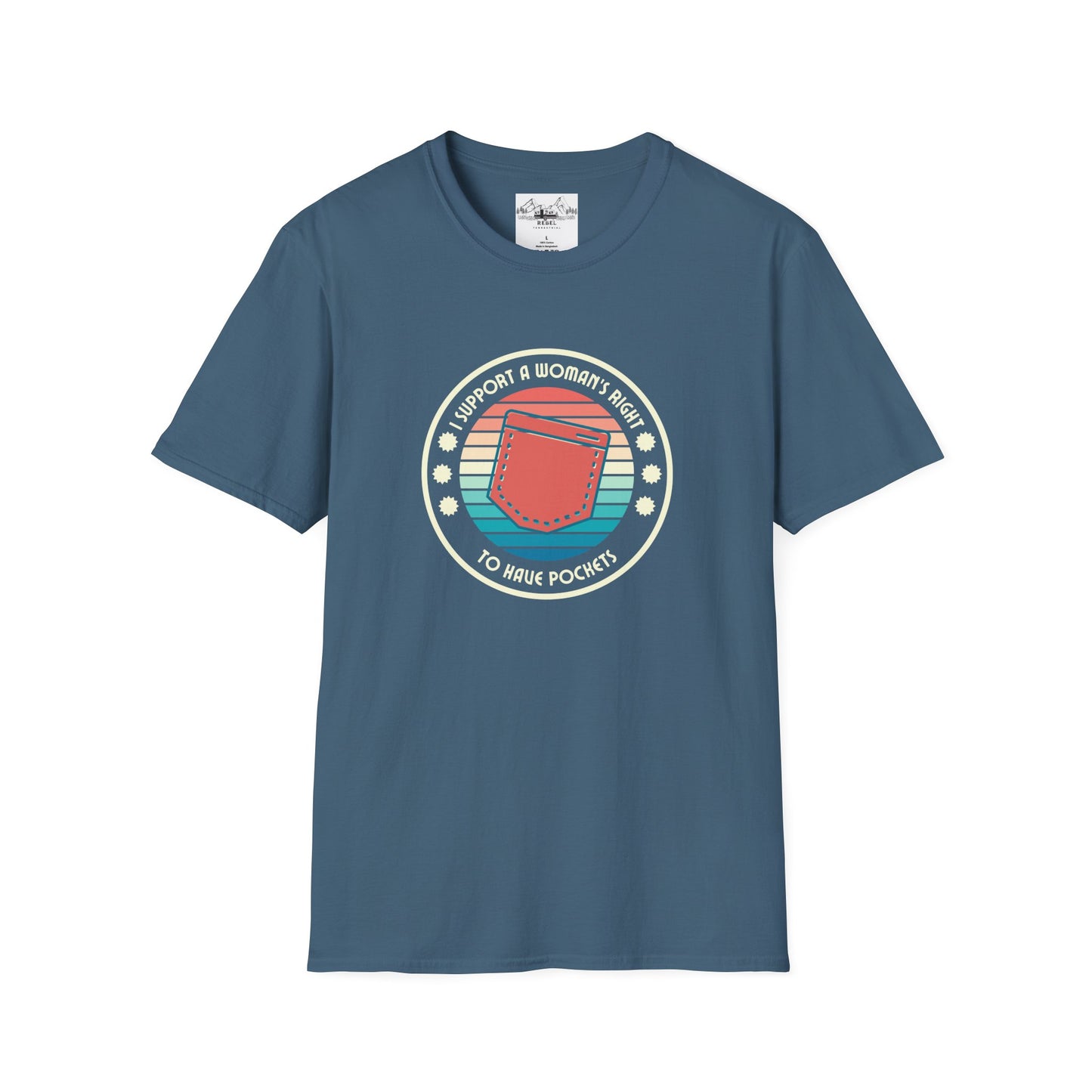 I Support a Woman’s Right to Have Pockets – Retro Tee