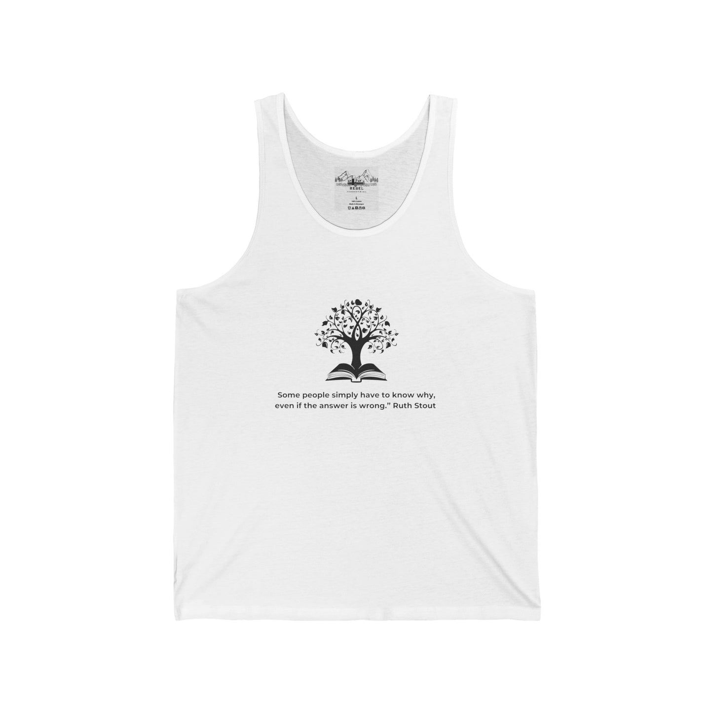 “Some People Simply Have to Know Why” – Unisex Jersey Tank