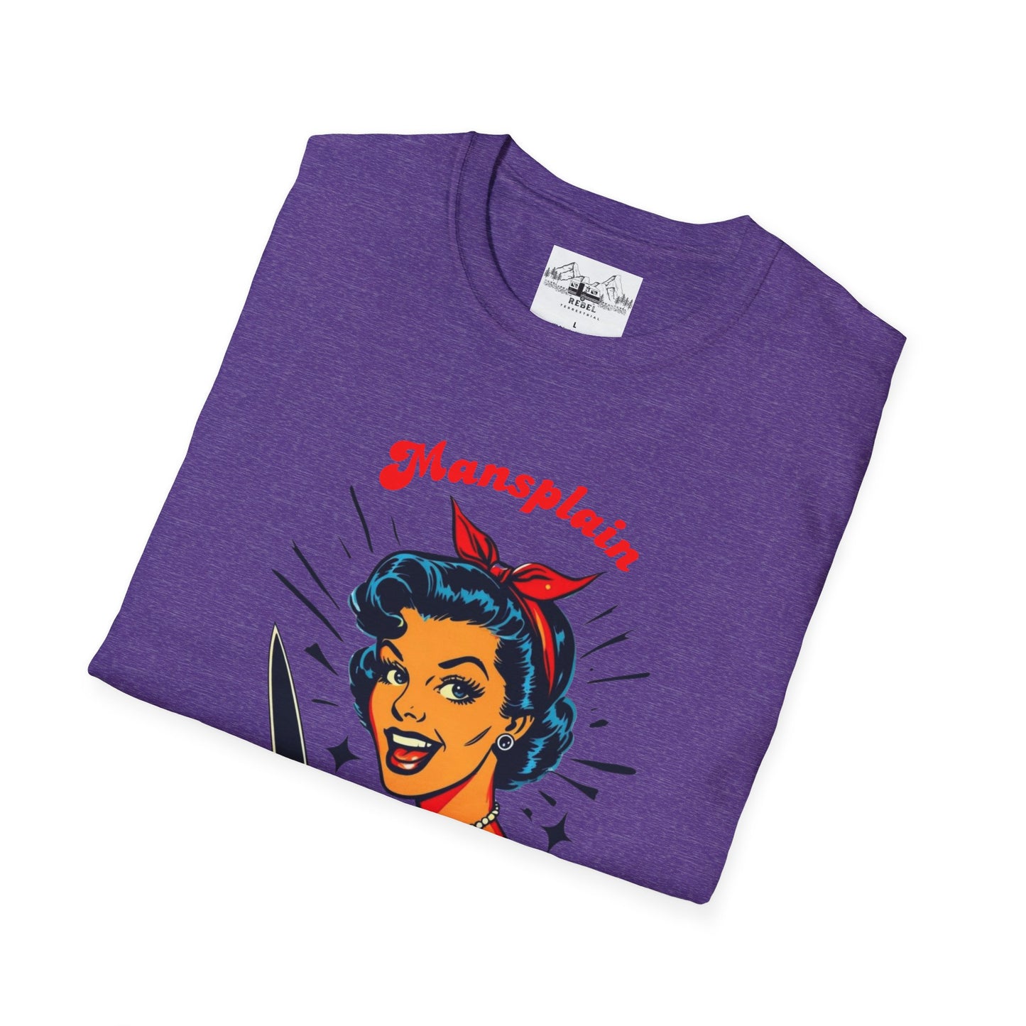 Mansplain Elsewhere - Vintage Feminist T-Shirt