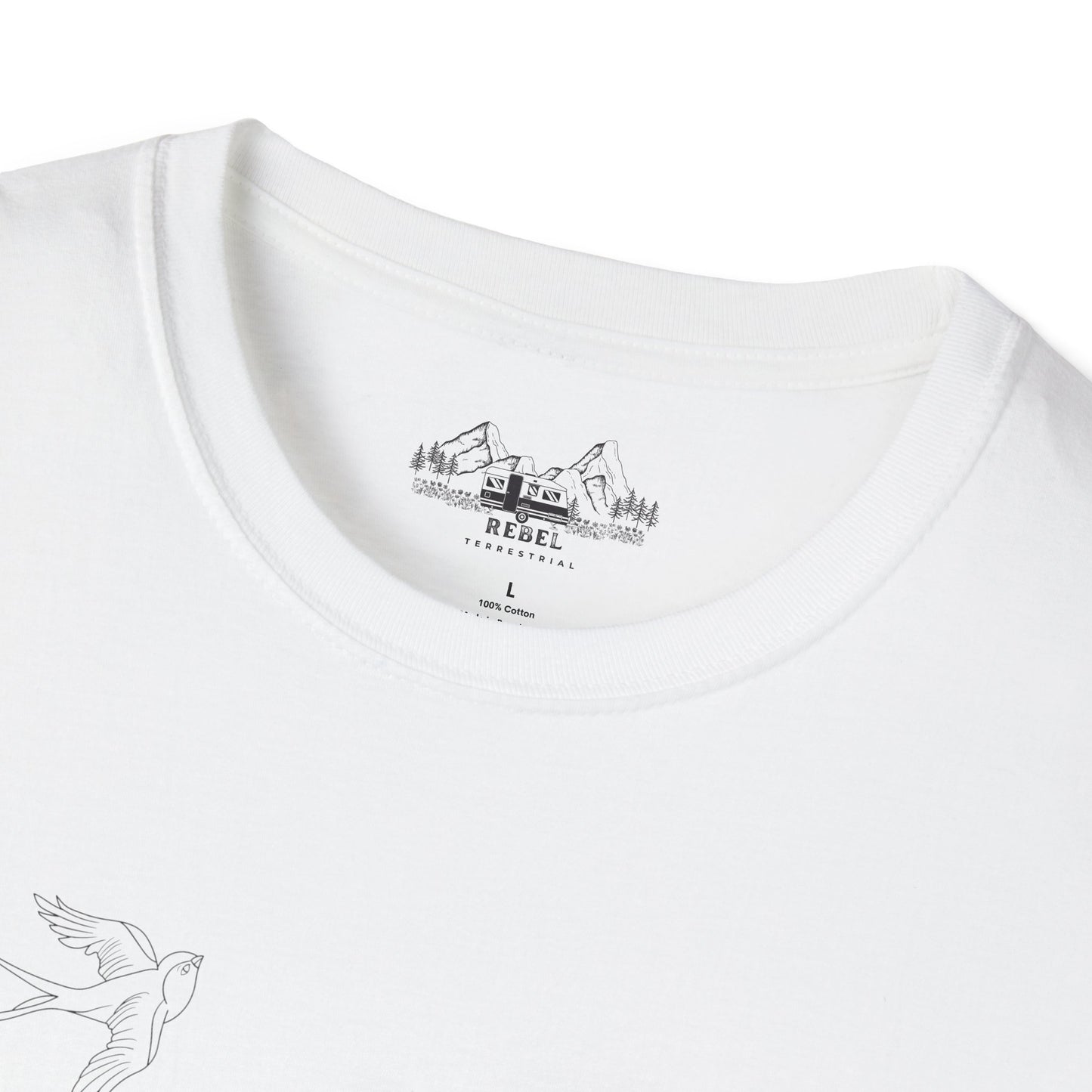 Jesus Loves You and Your Tattoos – Tattoo Dove & Heart T-Shirt