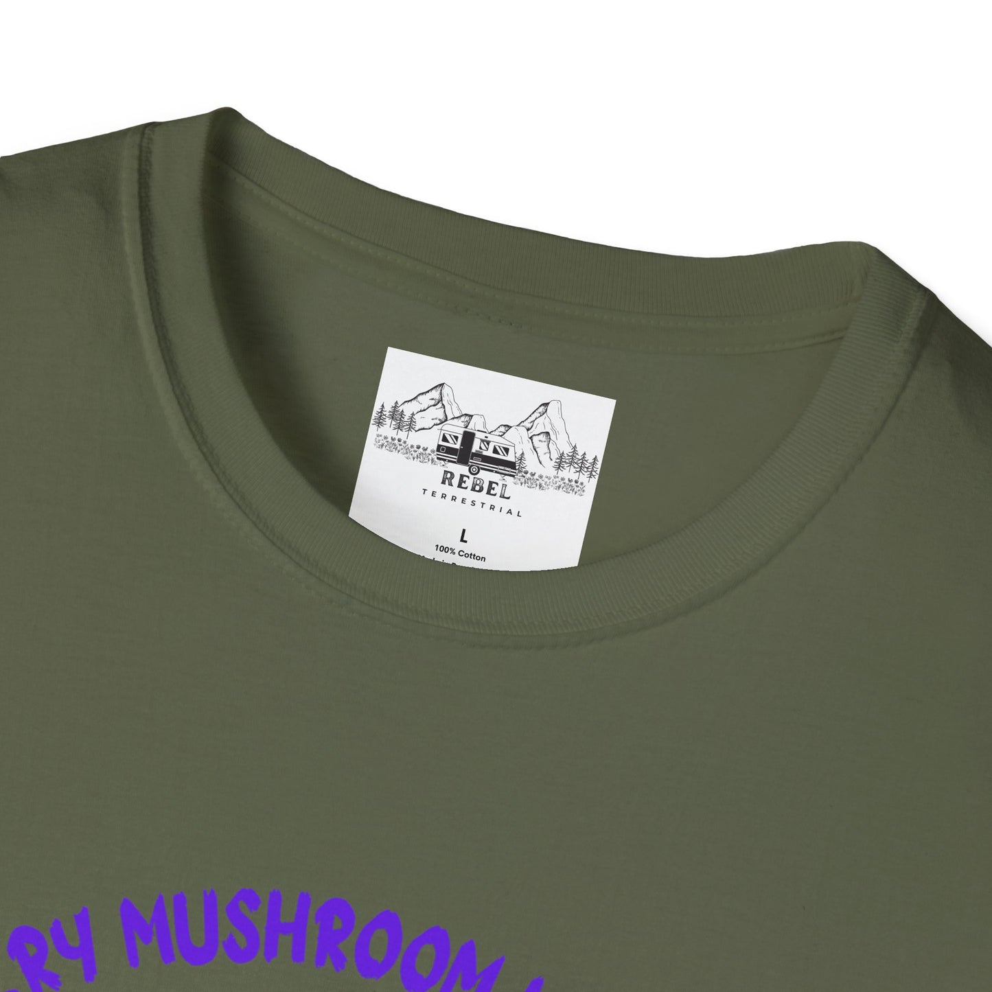 Psychedelic Mushrooms "Every Mushroom is Edible (Some Only Once)" Unisex Softstyle T-Shirt