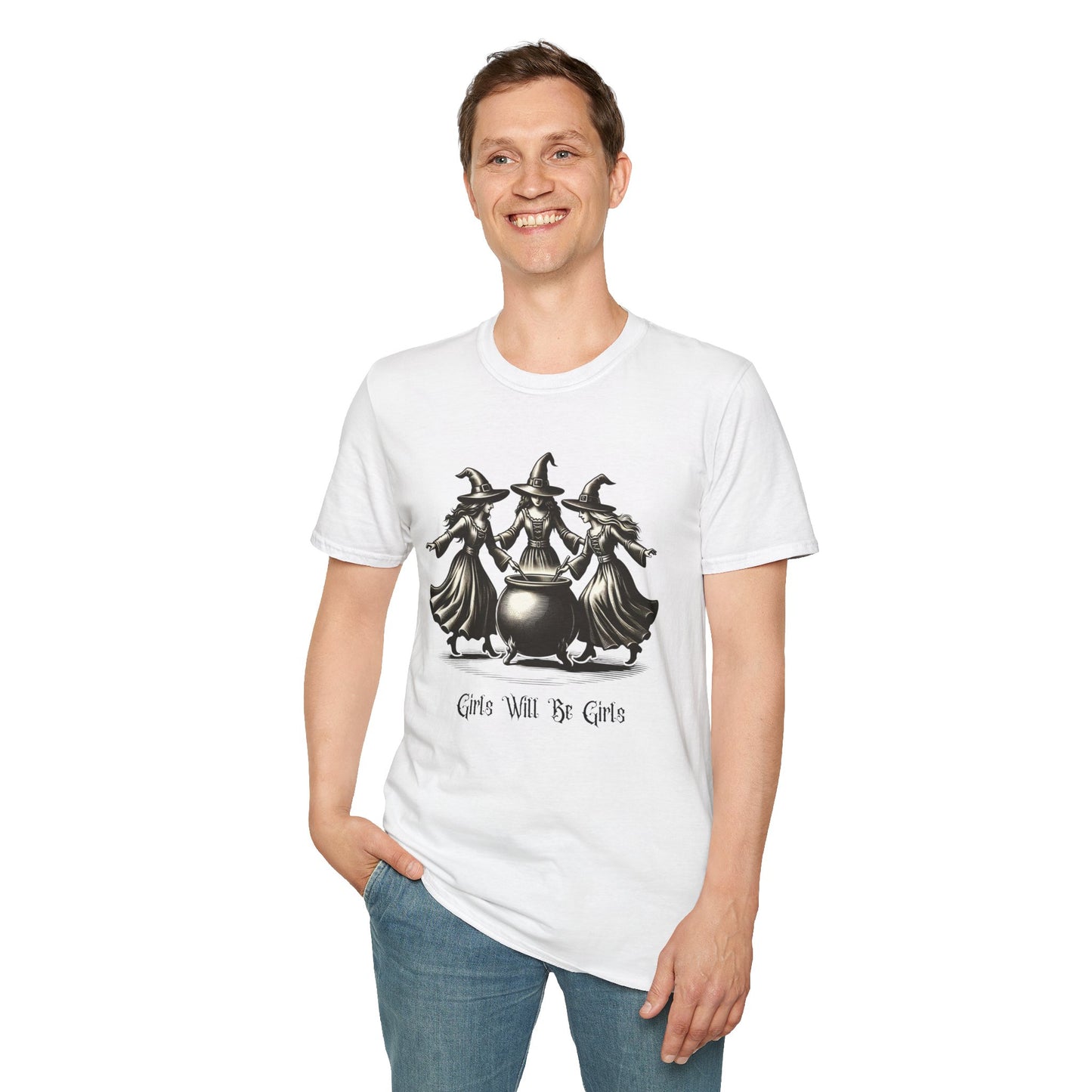 "Girls Will Be Girls" Witches Unisex T-Shirt