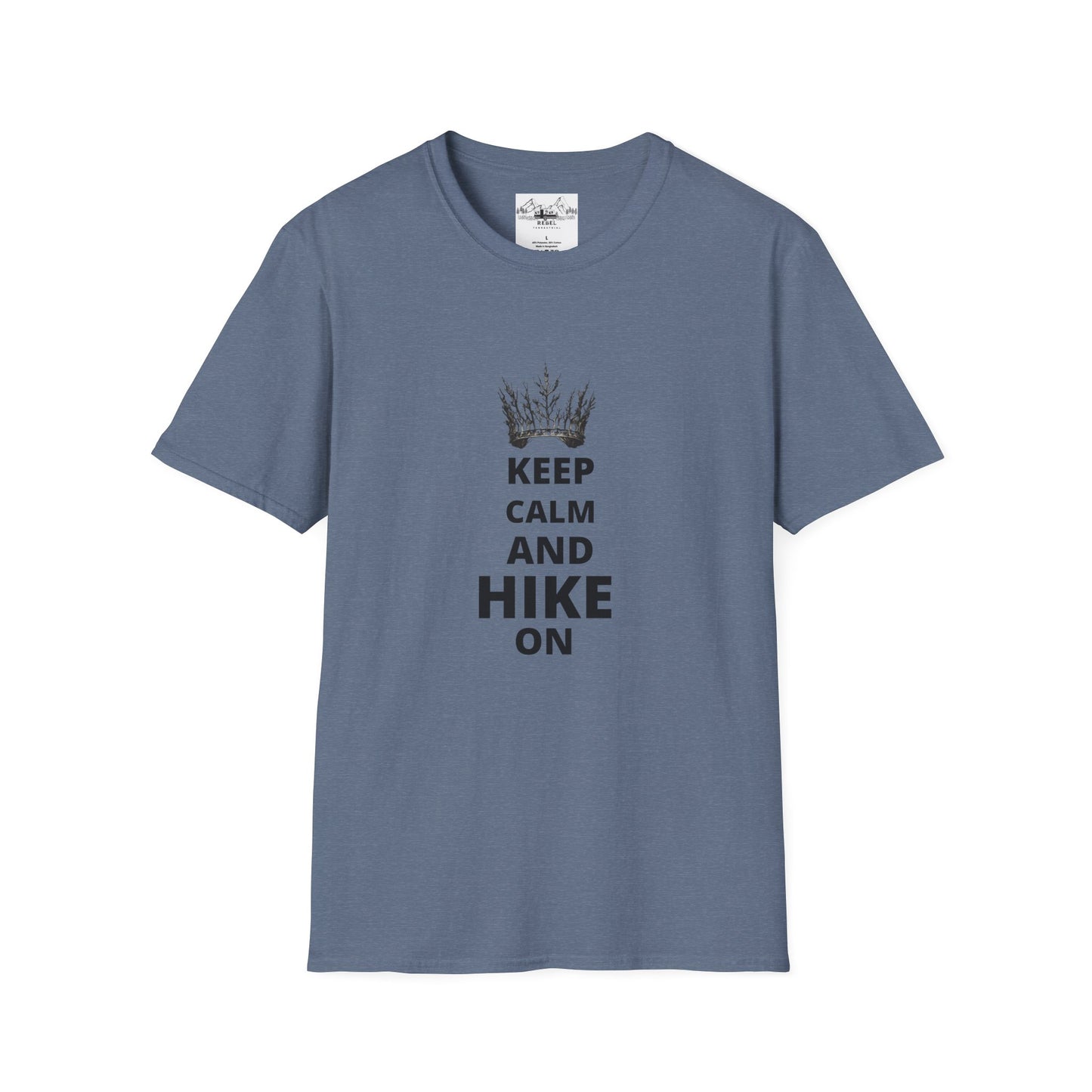 Keep Calm and Hike On | Tree Crown Unisex Softstyle T-Shirt