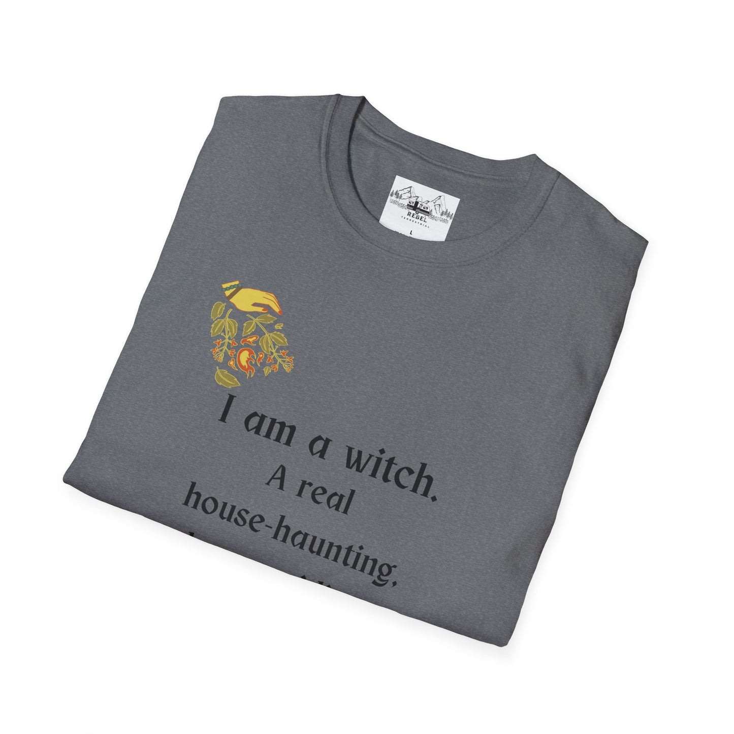 The Real Witch Cauldron & Broom Unisex T-Shirt