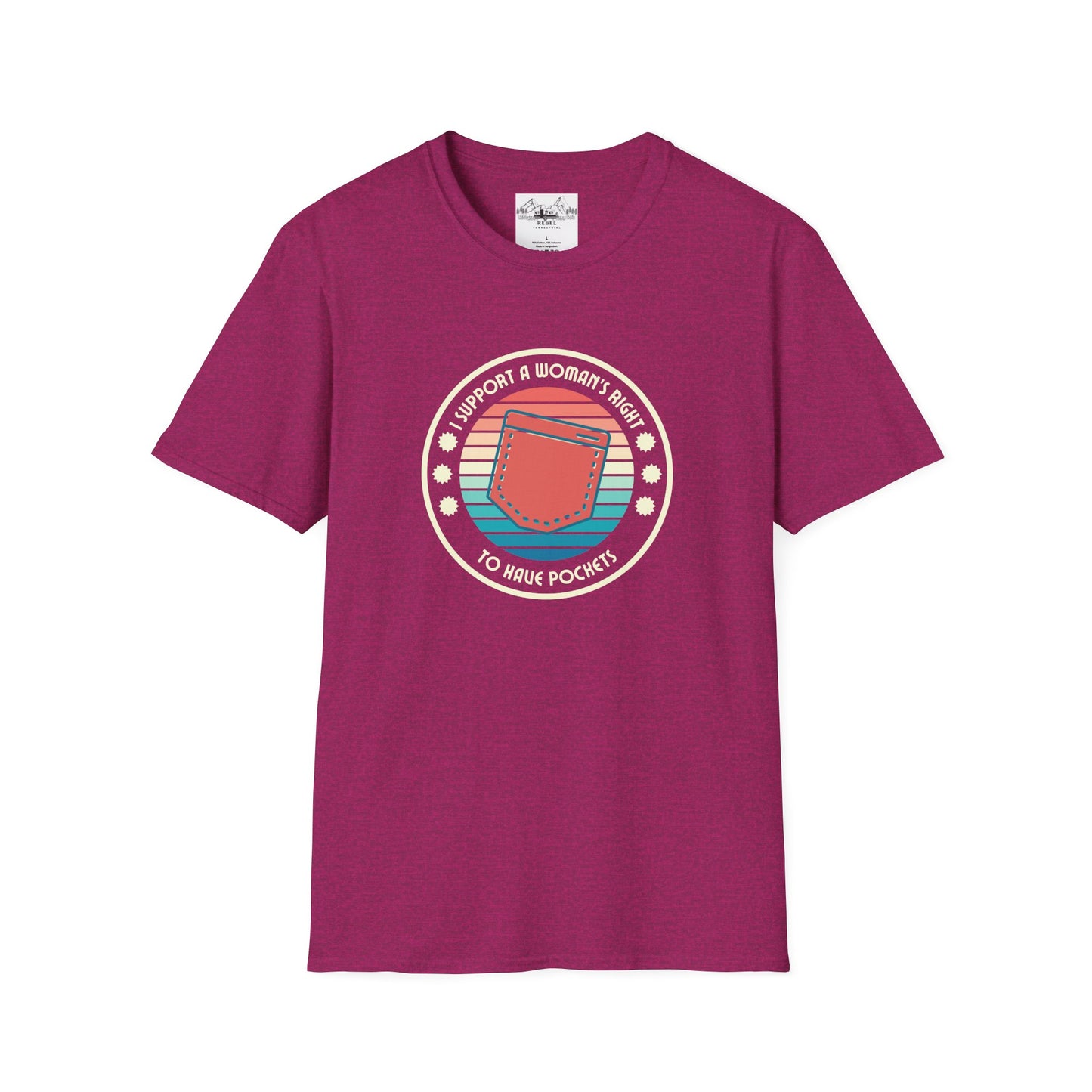 I Support a Woman’s Right to Have Pockets – Retro Tee