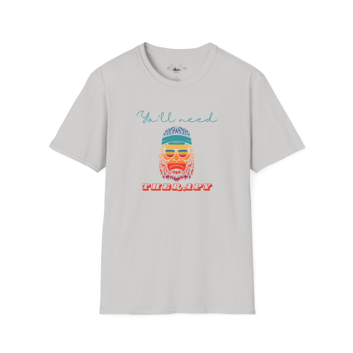 Y’all Need Therapy – Rainbow Bigfoot T-Shirt | Unisex Softstyle Tee