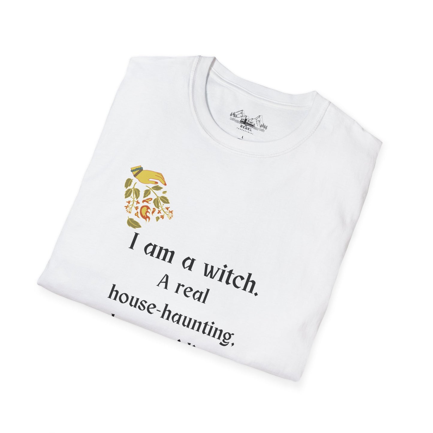 The Real Witch Cauldron & Broom Unisex T-Shirt