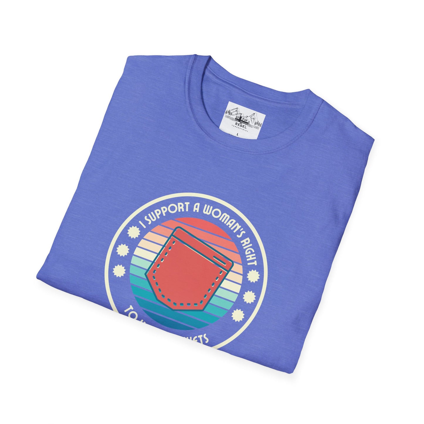 I Support a Woman’s Right to Have Pockets – Retro Tee