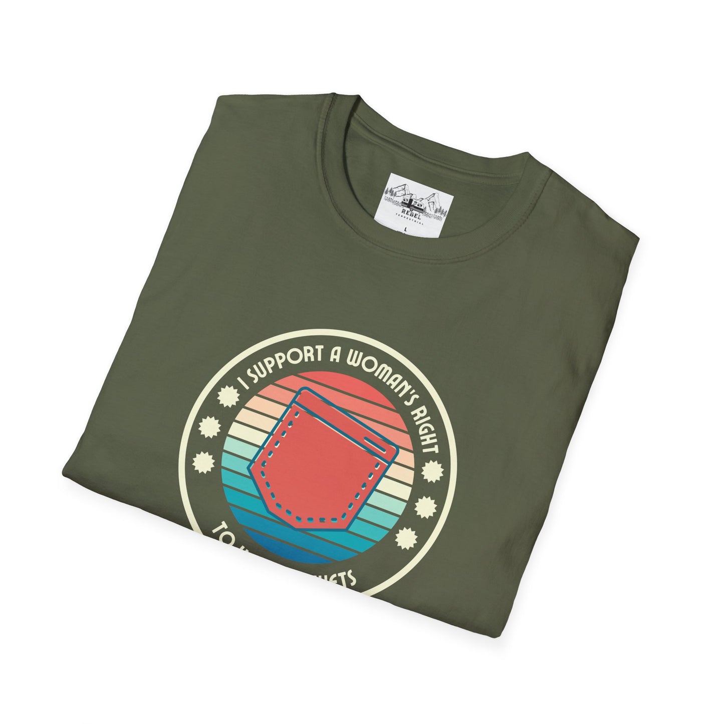 I Support a Woman’s Right to Have Pockets – Retro Tee