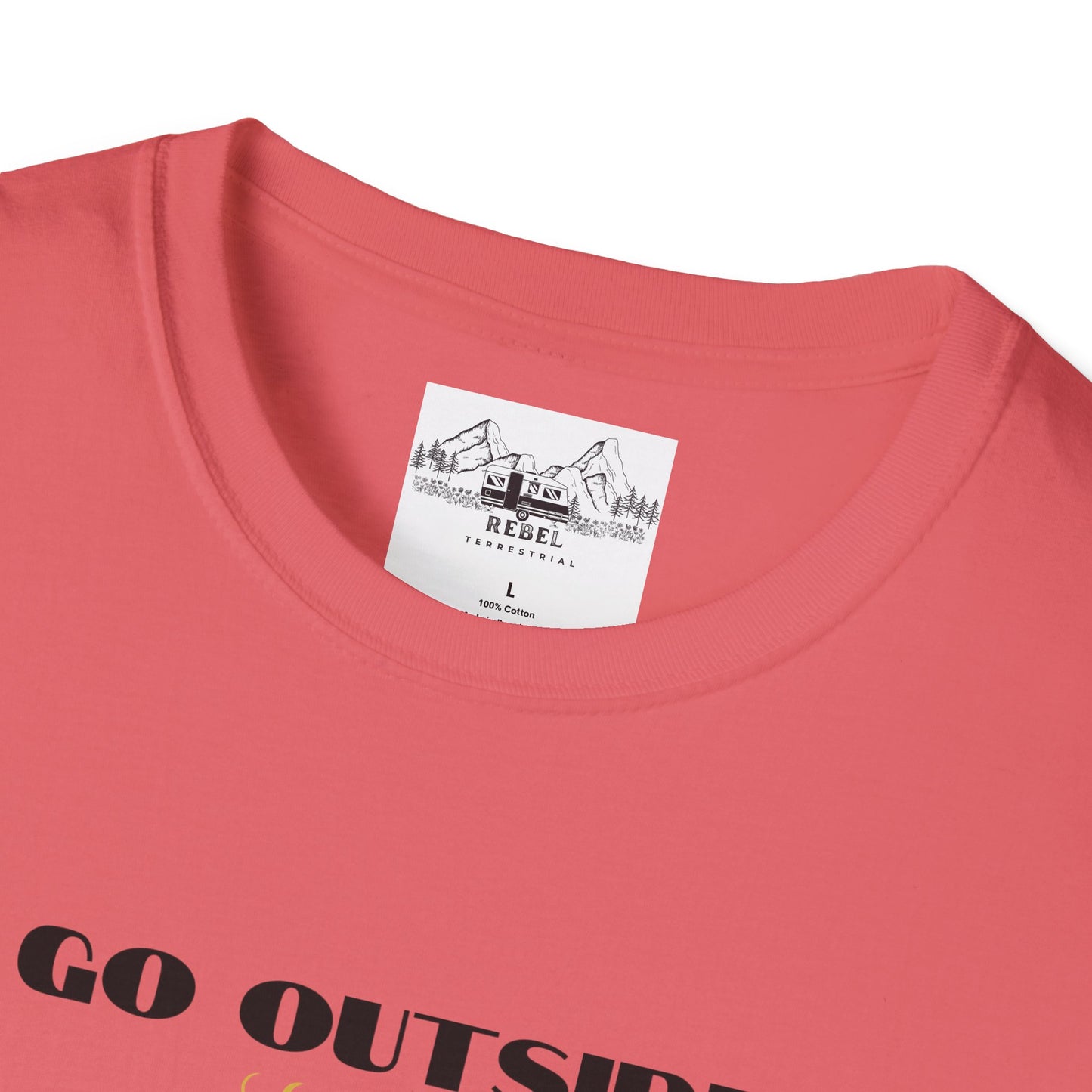 Go Outside — What’s the Worst That Could Happen? | Bigfoot Abduction Unisex Softstyle T-Shirt
