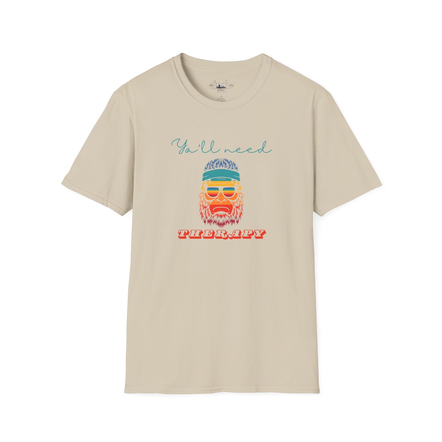 Y’all Need Therapy – Rainbow Bigfoot T-Shirt | Unisex Softstyle Tee