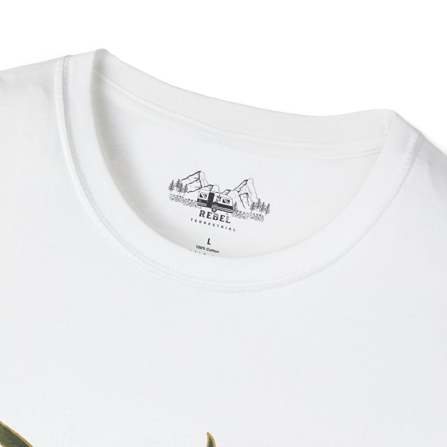 Nature Alone Is Antique – Old World Mushroom Unisex Softstyle T-Shirt | Thomas Carlyle Quote