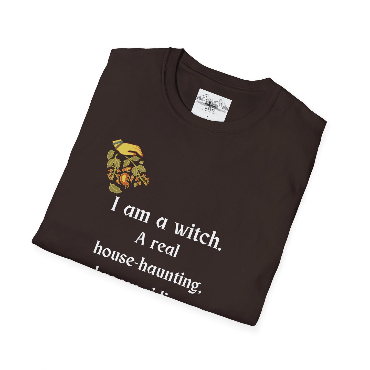 The Real Witch Cauldron & Broom Unisex T-Shirt