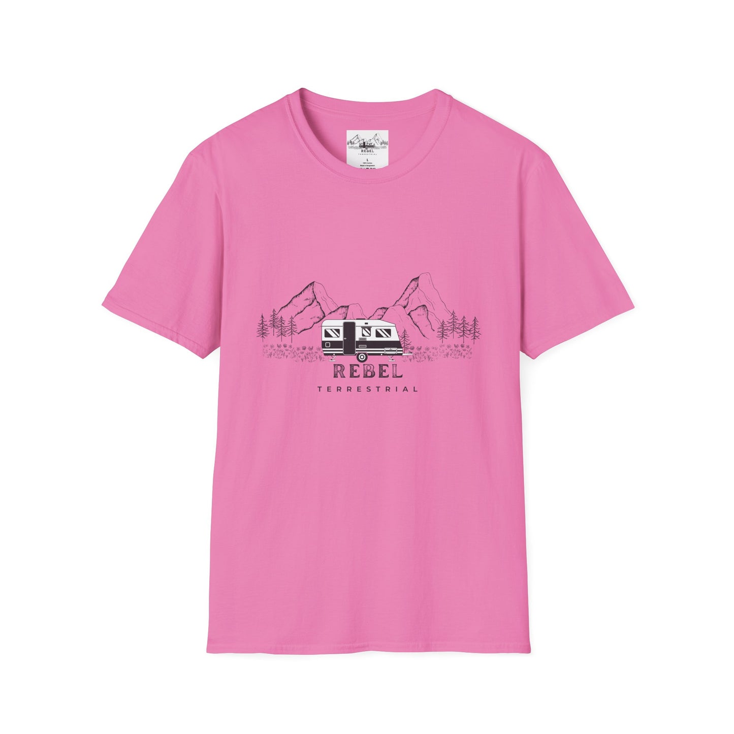 Rebel Terrestrial Mountain RV T-Shirt – For Nomads, Rebels, and Outdoor Souls