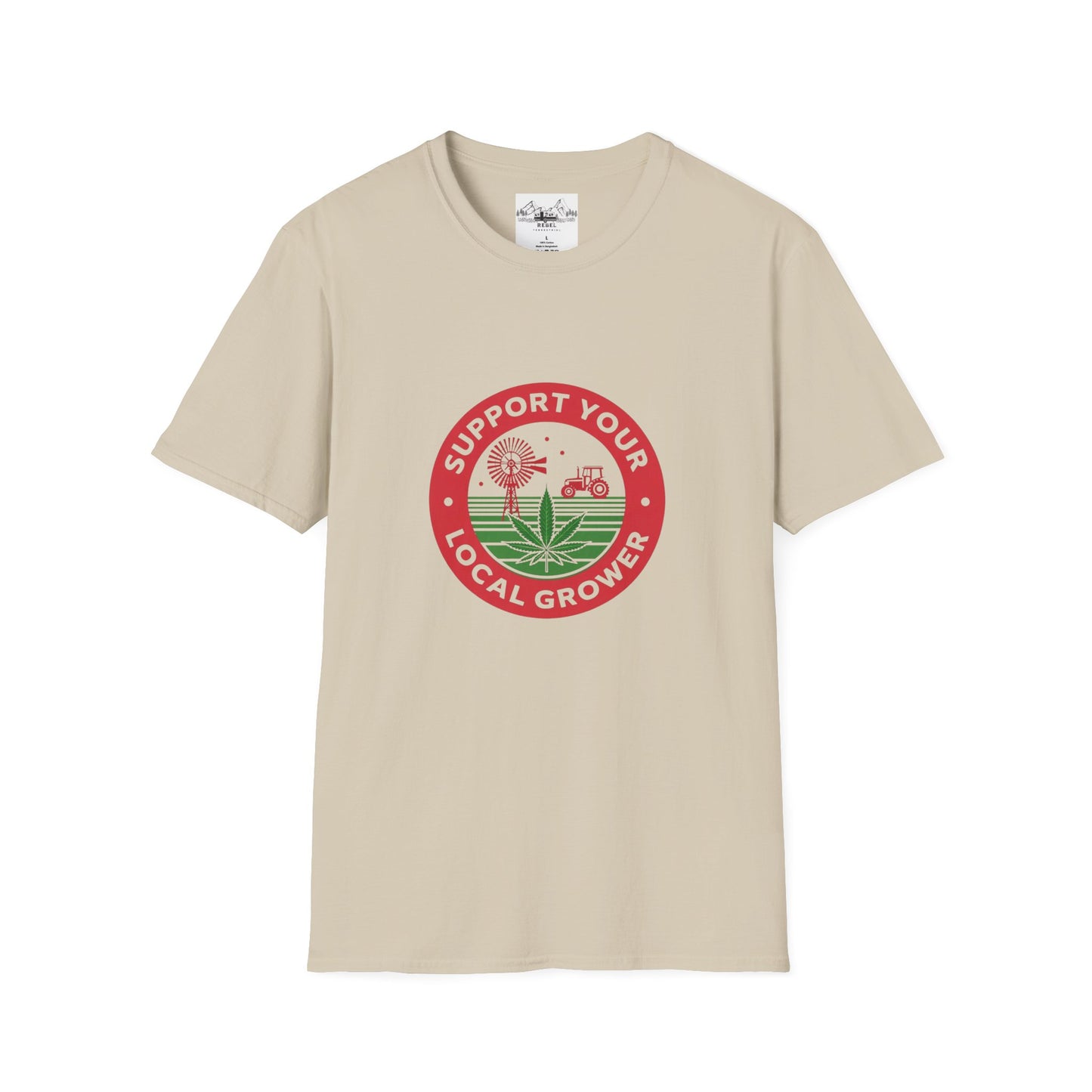 Support Your Local Grower T-Shirt – Unisex Softstyle Tee for Cannabis Advocates & Farm Fans