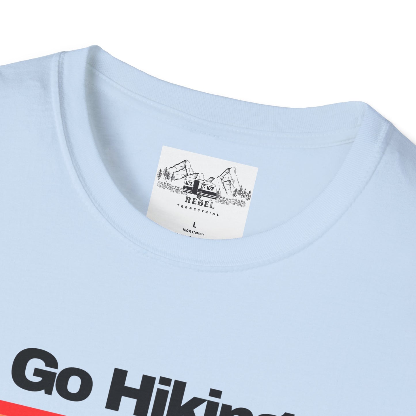 Go Hiking – Worst Case Scenario You Eat Your Friends | Retro Unisex Softstyle T-Shirt