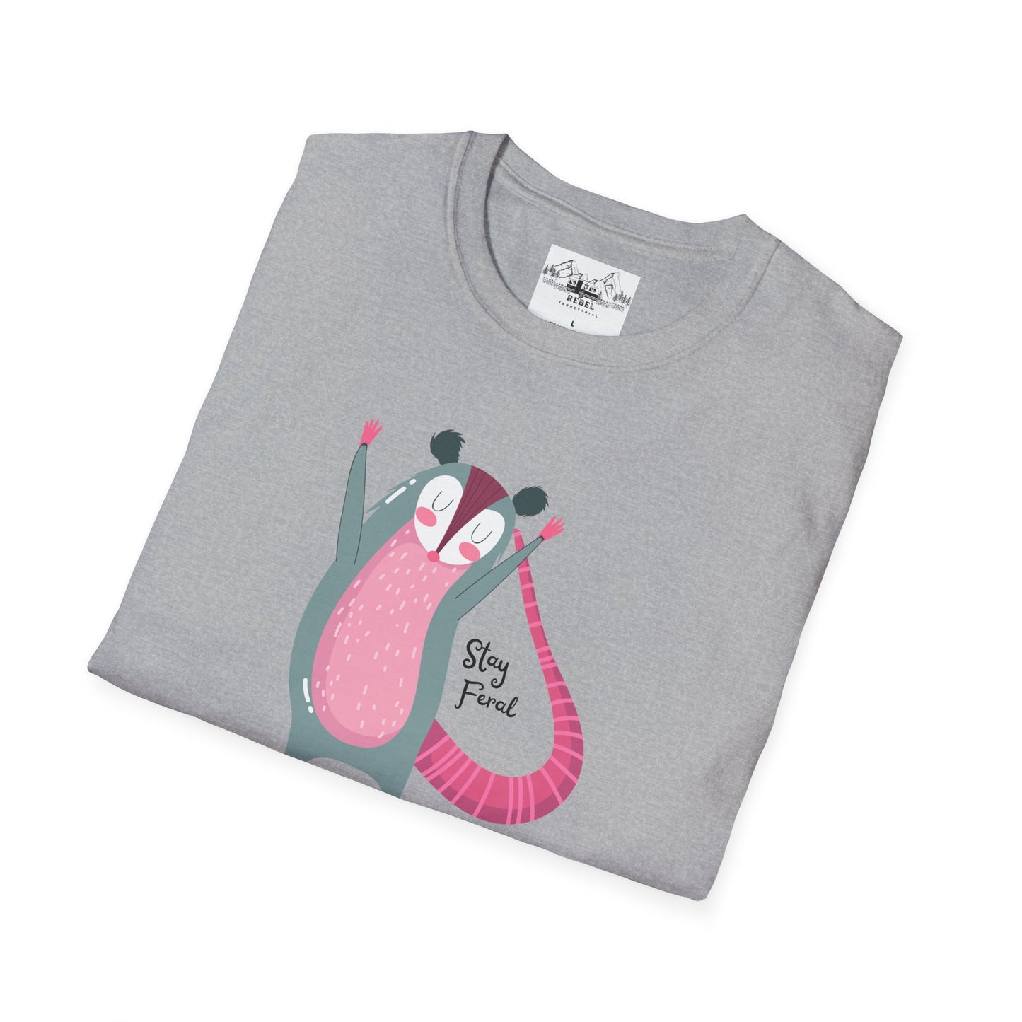 Stay Feral β Happy Possum T-Shirt