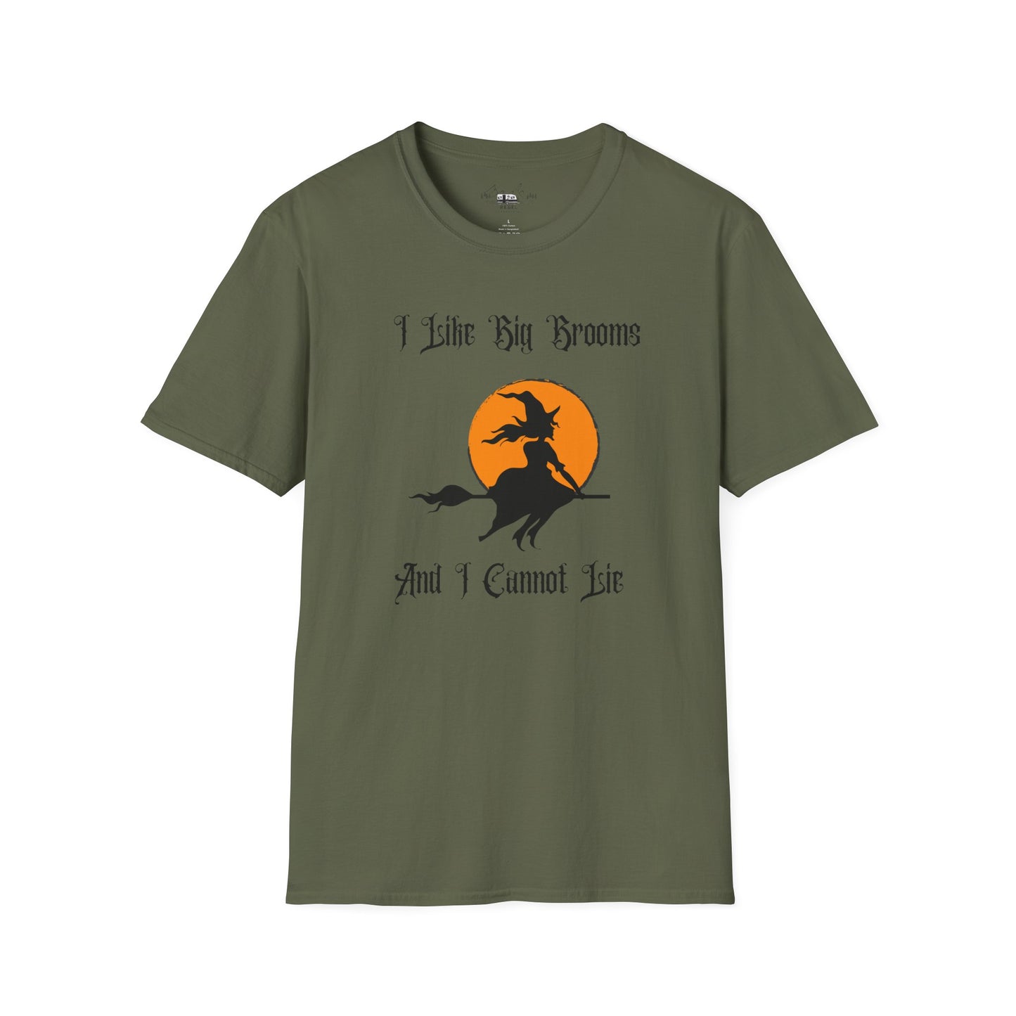 "I Like Big Brooms" Gothic Witch Unisex T-Shirt