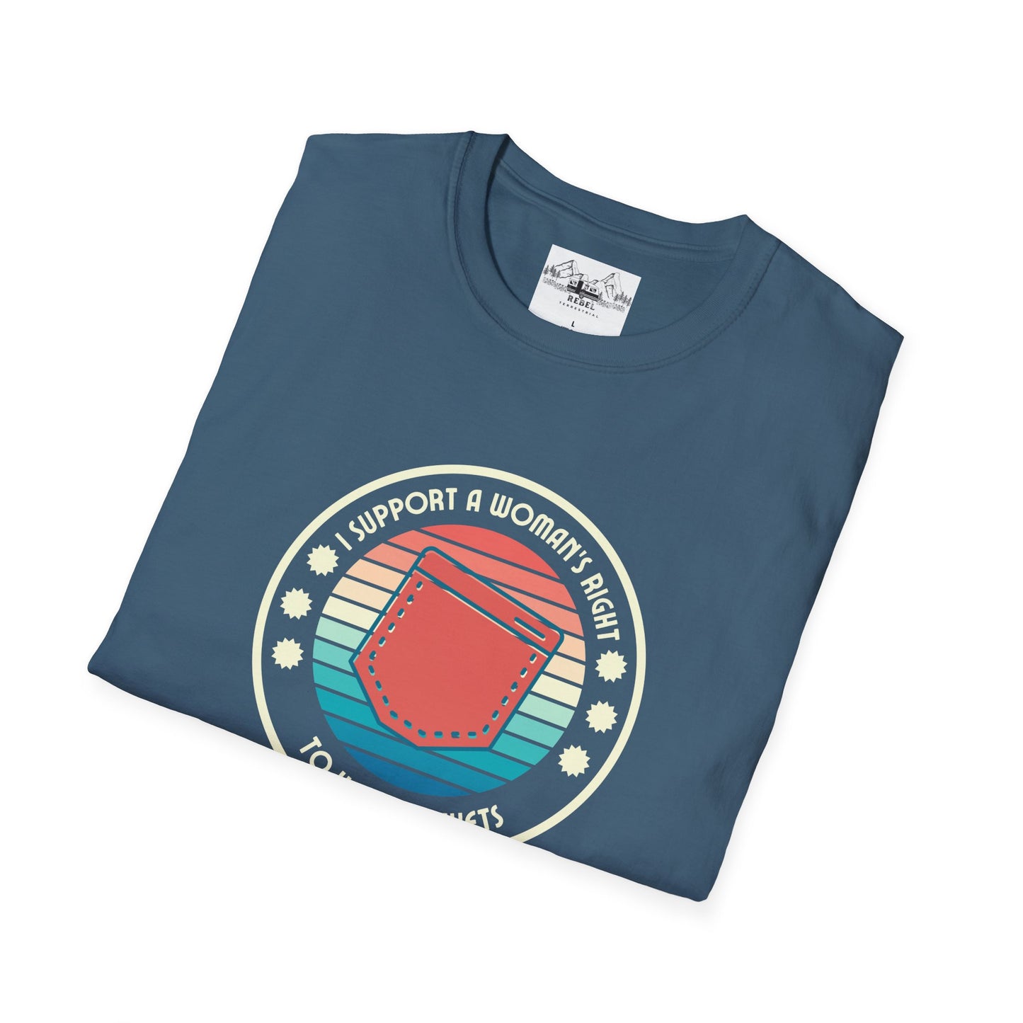 I Support a Woman’s Right to Have Pockets – Retro Tee
