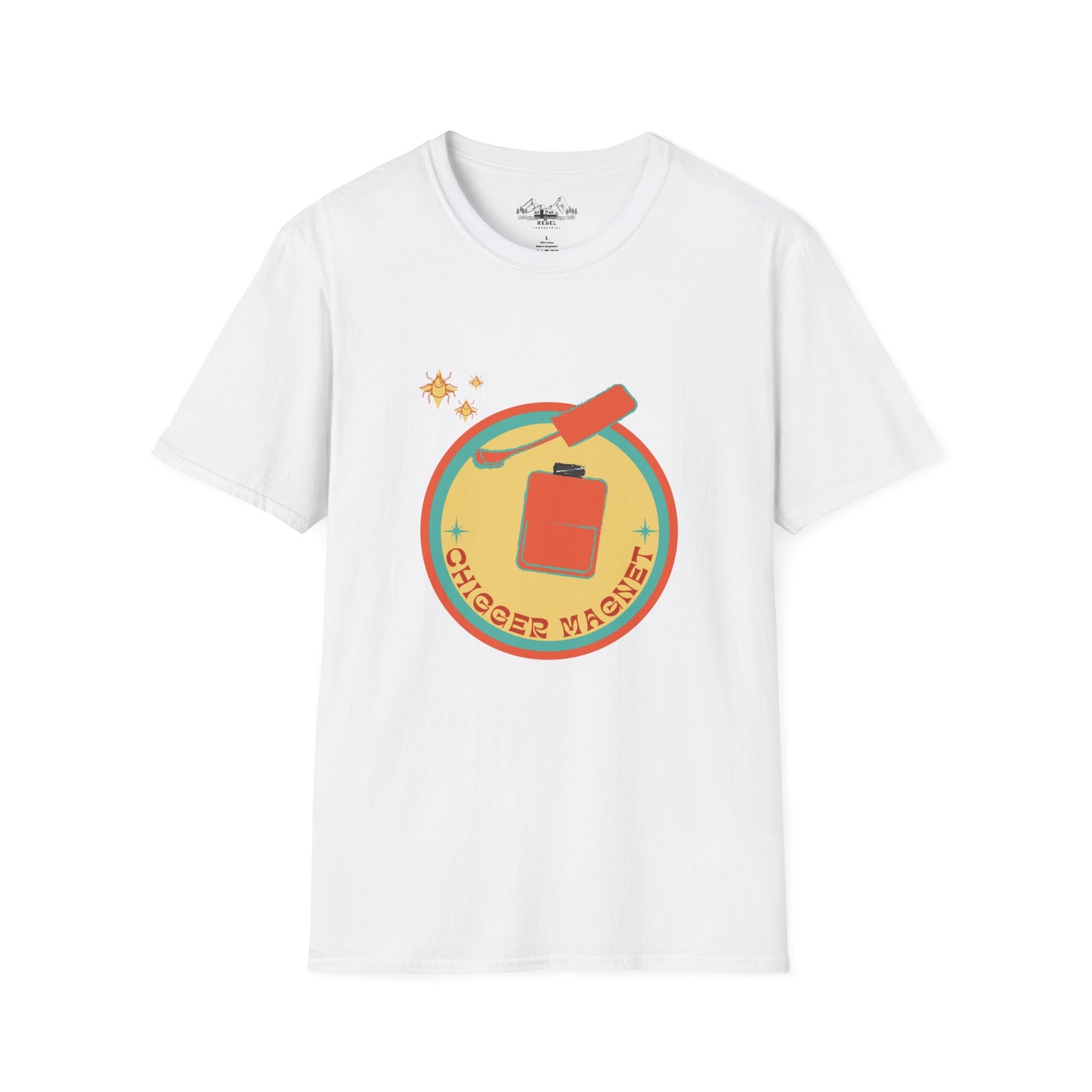Chigger Magnet – Funny Nail Polish & Chiggers Unisex Softstyle T-Shirt