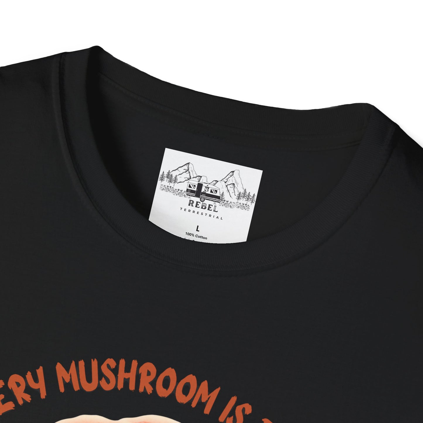 Turkey Tail Mushroom "Every Mushroom is Edible (Some Only Once)" Unisex Softstyle T-Shirt