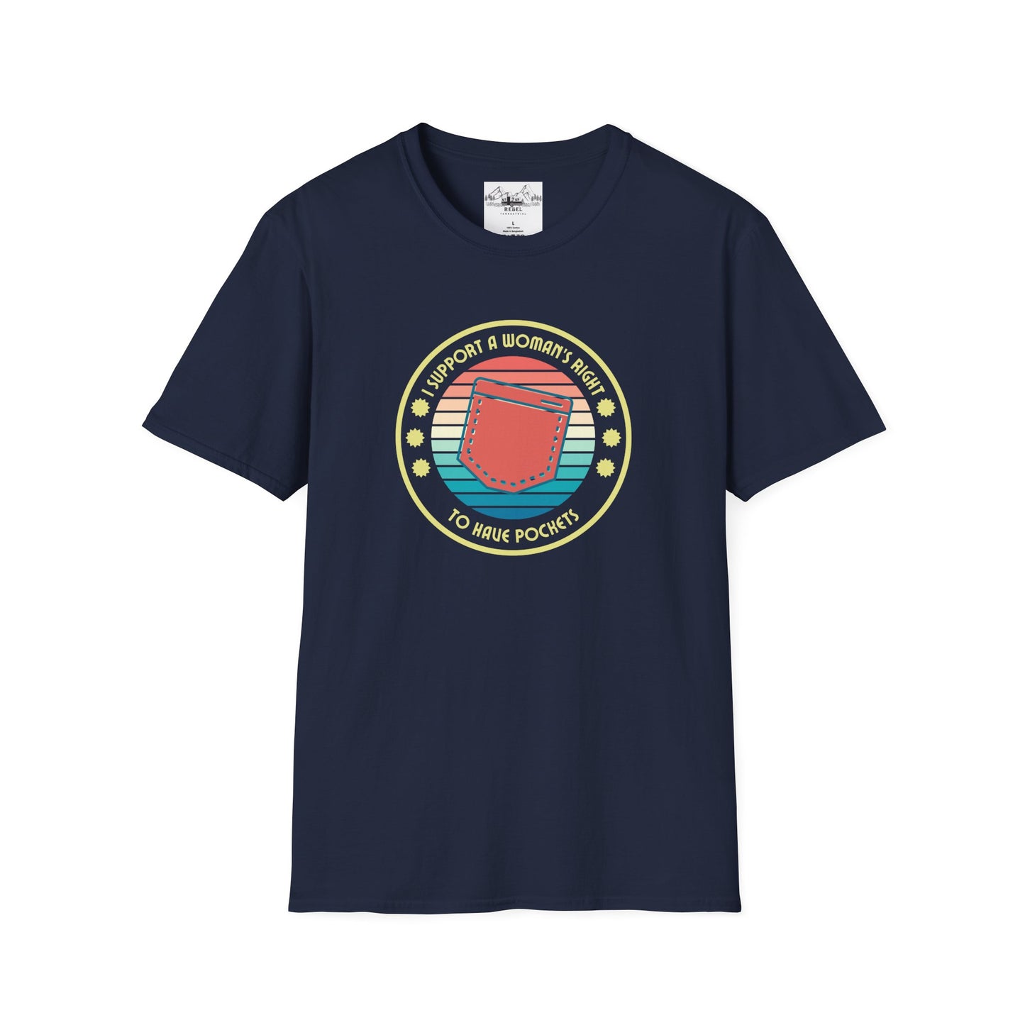 I Support a Woman’s Right to Have Pockets – Retro Tee