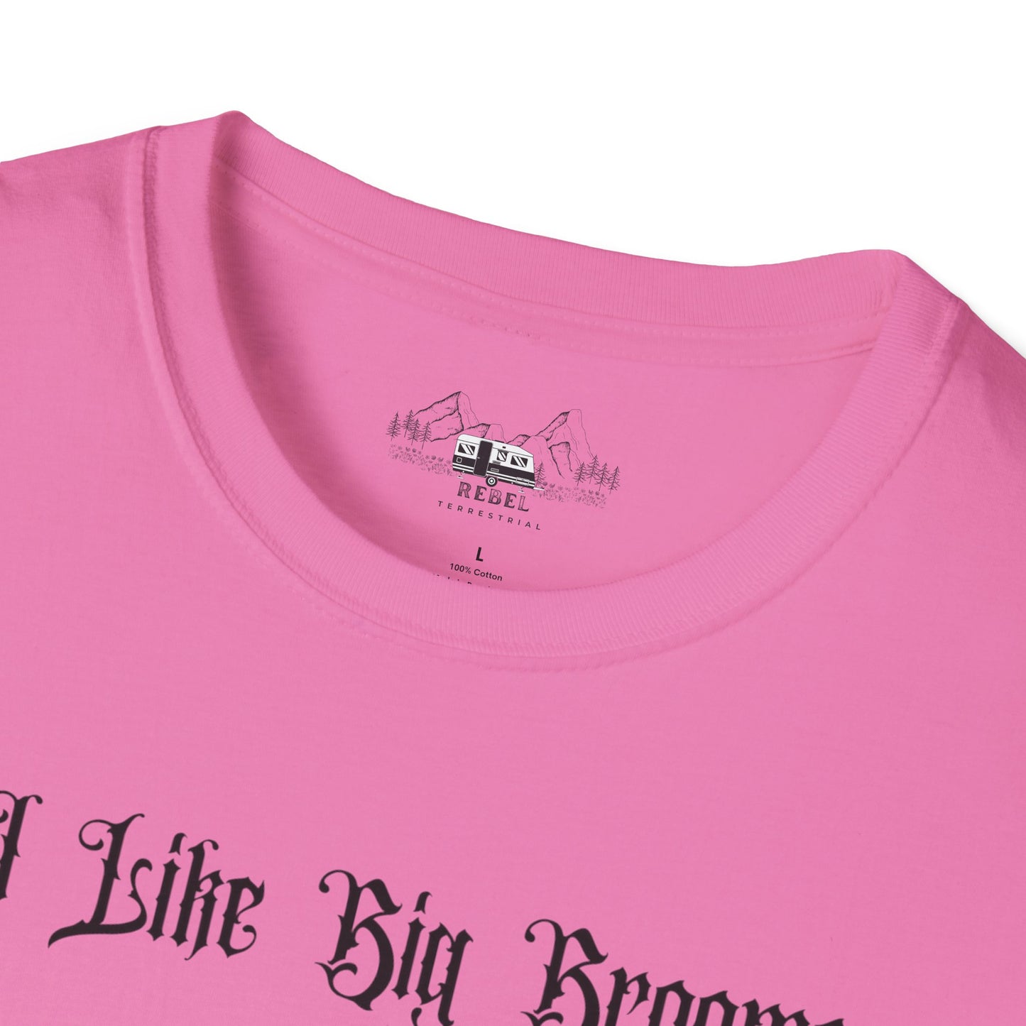 "I Like Big Brooms" Gothic Witch Unisex T-Shirt