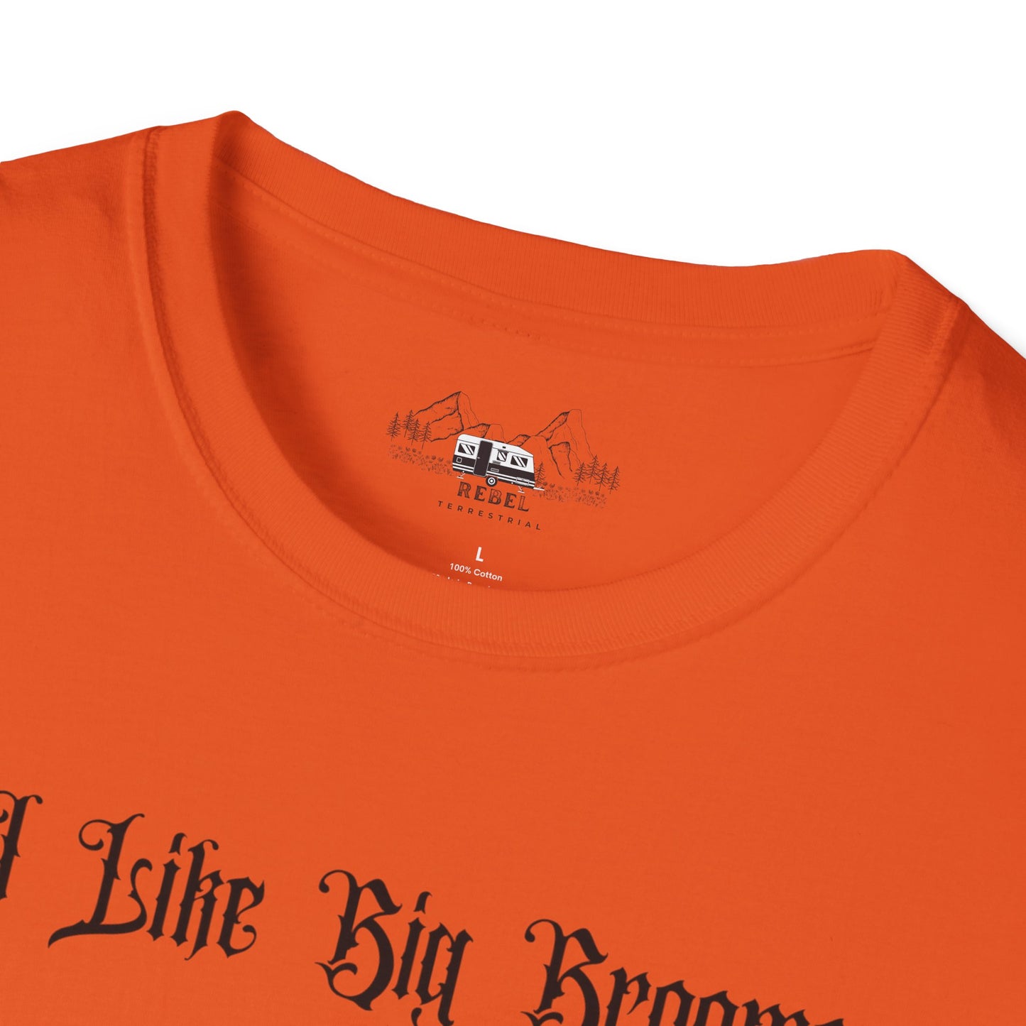 "I Like Big Brooms" Gothic Witch Unisex T-Shirt