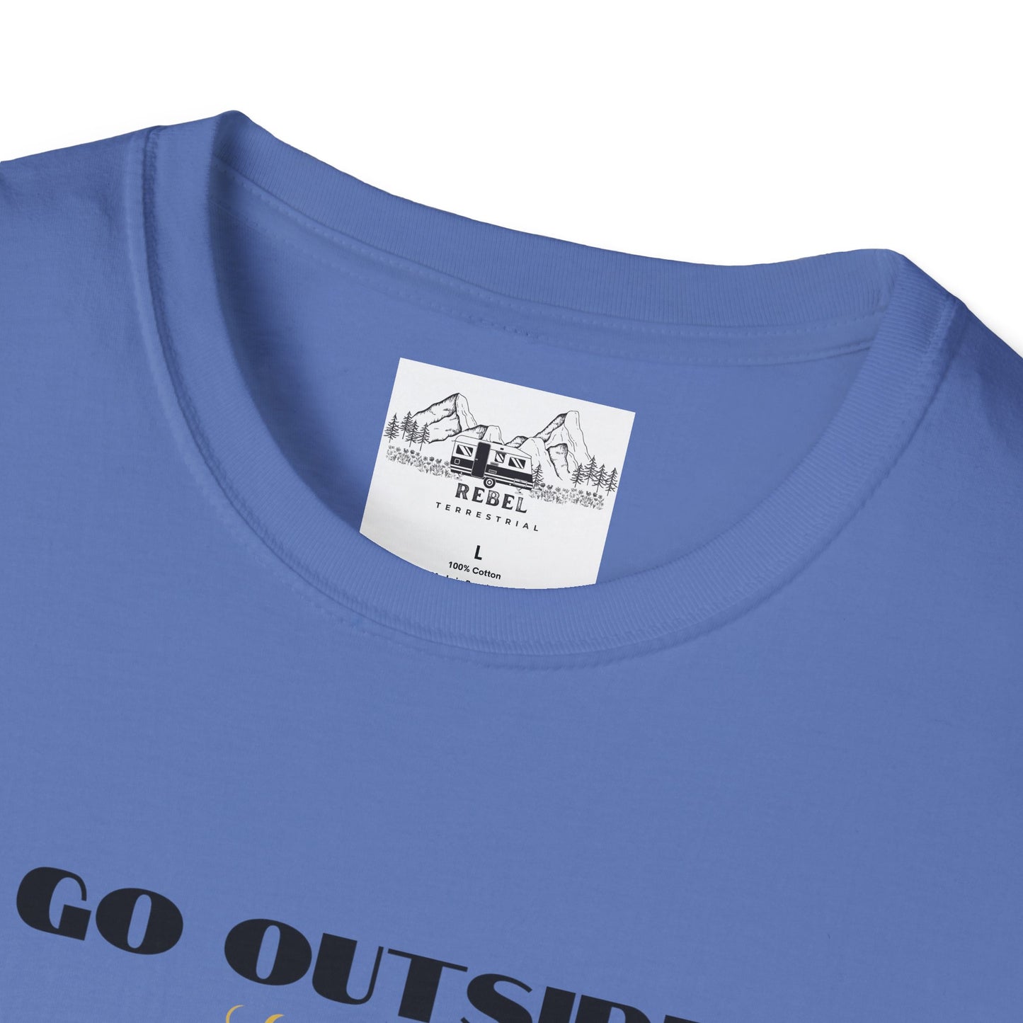Go Outside — What’s the Worst That Could Happen? | Bigfoot Abduction Unisex Softstyle T-Shirt
