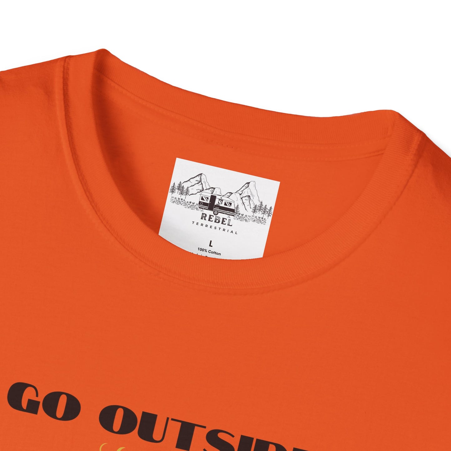 Go Outside — What’s the Worst That Could Happen? | Bigfoot Abduction Unisex Softstyle T-Shirt