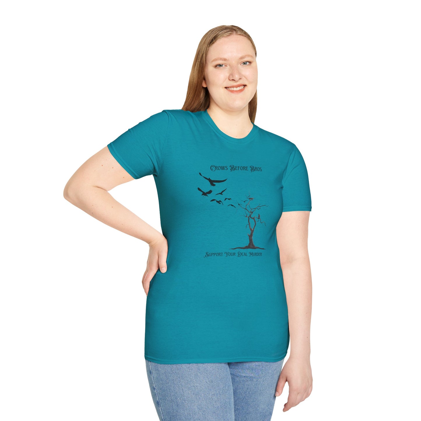 "Crows Before Bros" Unisex Softstyle T-Shirt