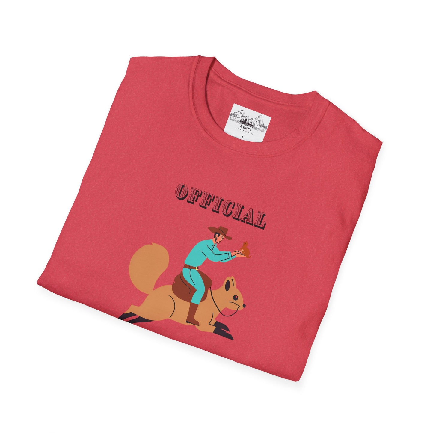 Official Squirrel Wrangler T-Shirt – Cowboy on a Mission | Unisex Softstyle Tee